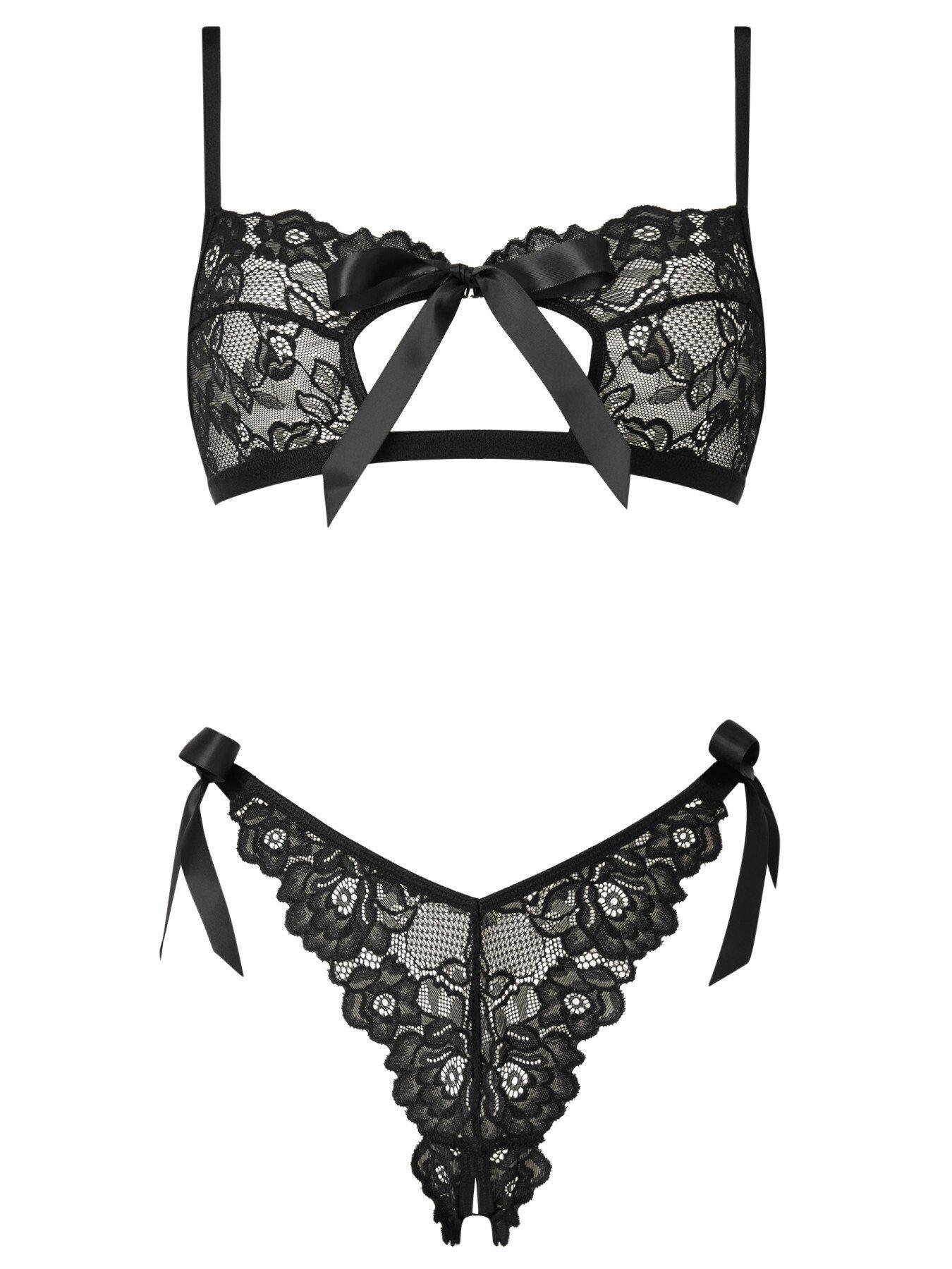 Image 5 of 5 of Ann Summers One More Kiss Crotchless Set