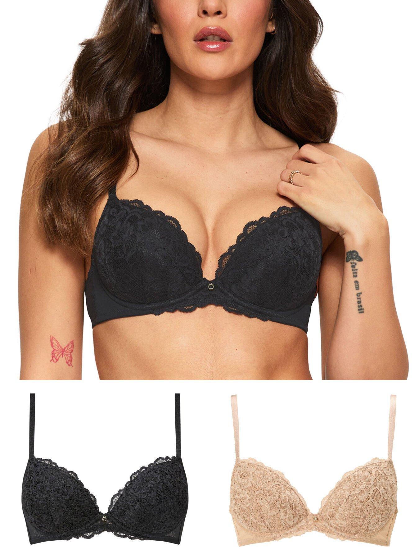 Ann Summers Sexy Lace Padded Plunge 2 Pack