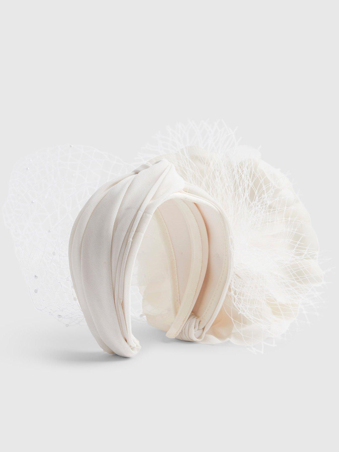 Image 3 of 5 of River Island Premium Francesca Pearl Fascinator
