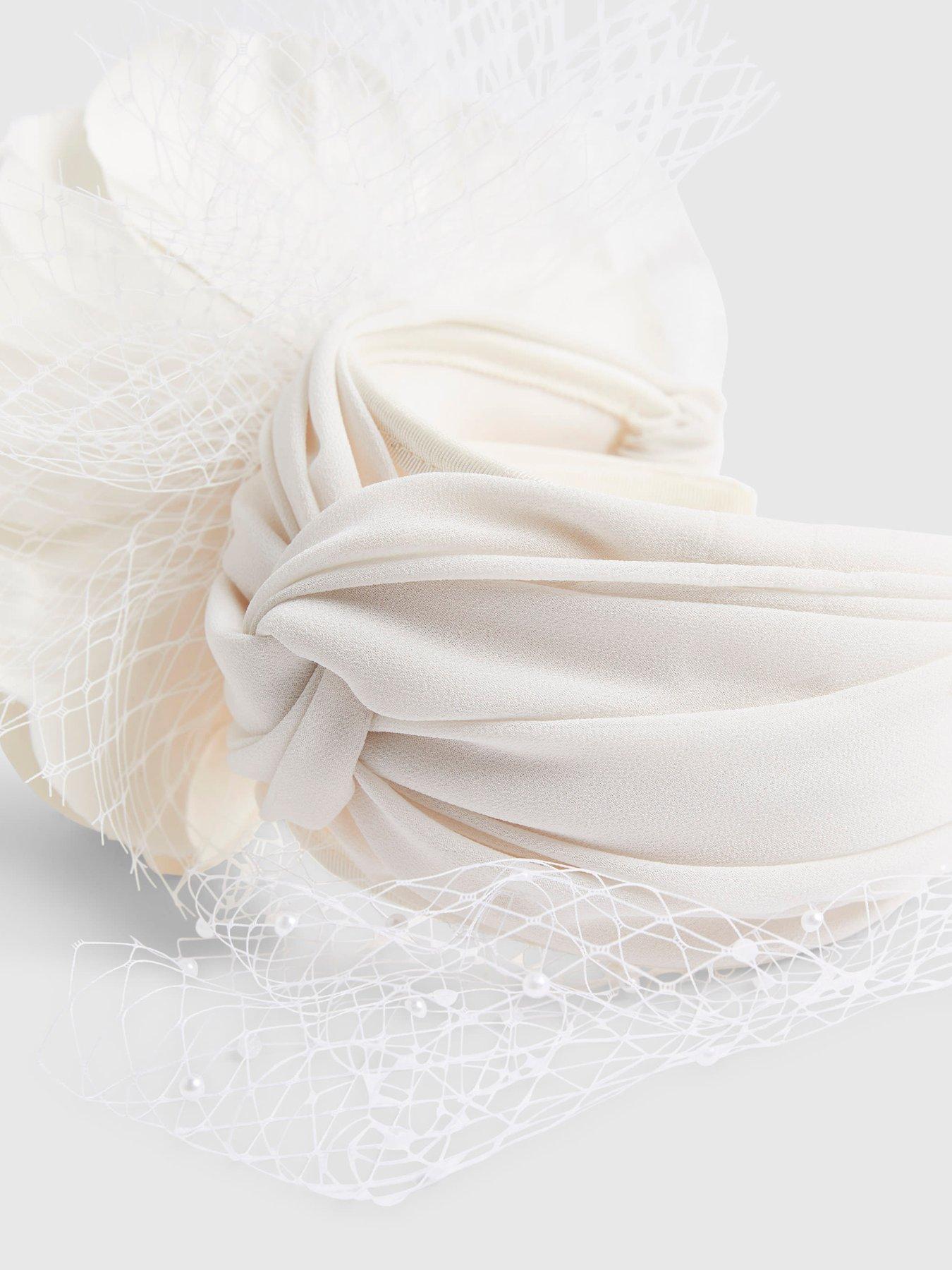 Image 4 of 5 of River Island Premium Francesca Pearl Fascinator