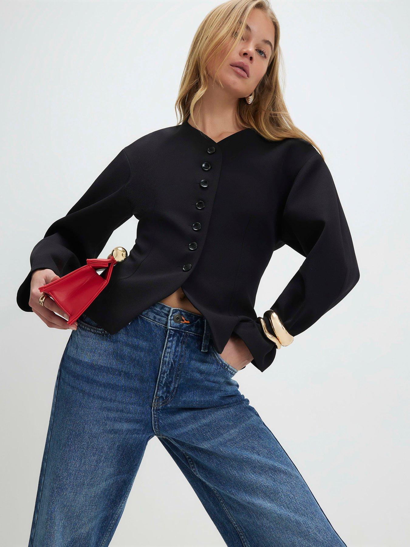 River Island Long Sleeve Button Up Jacket