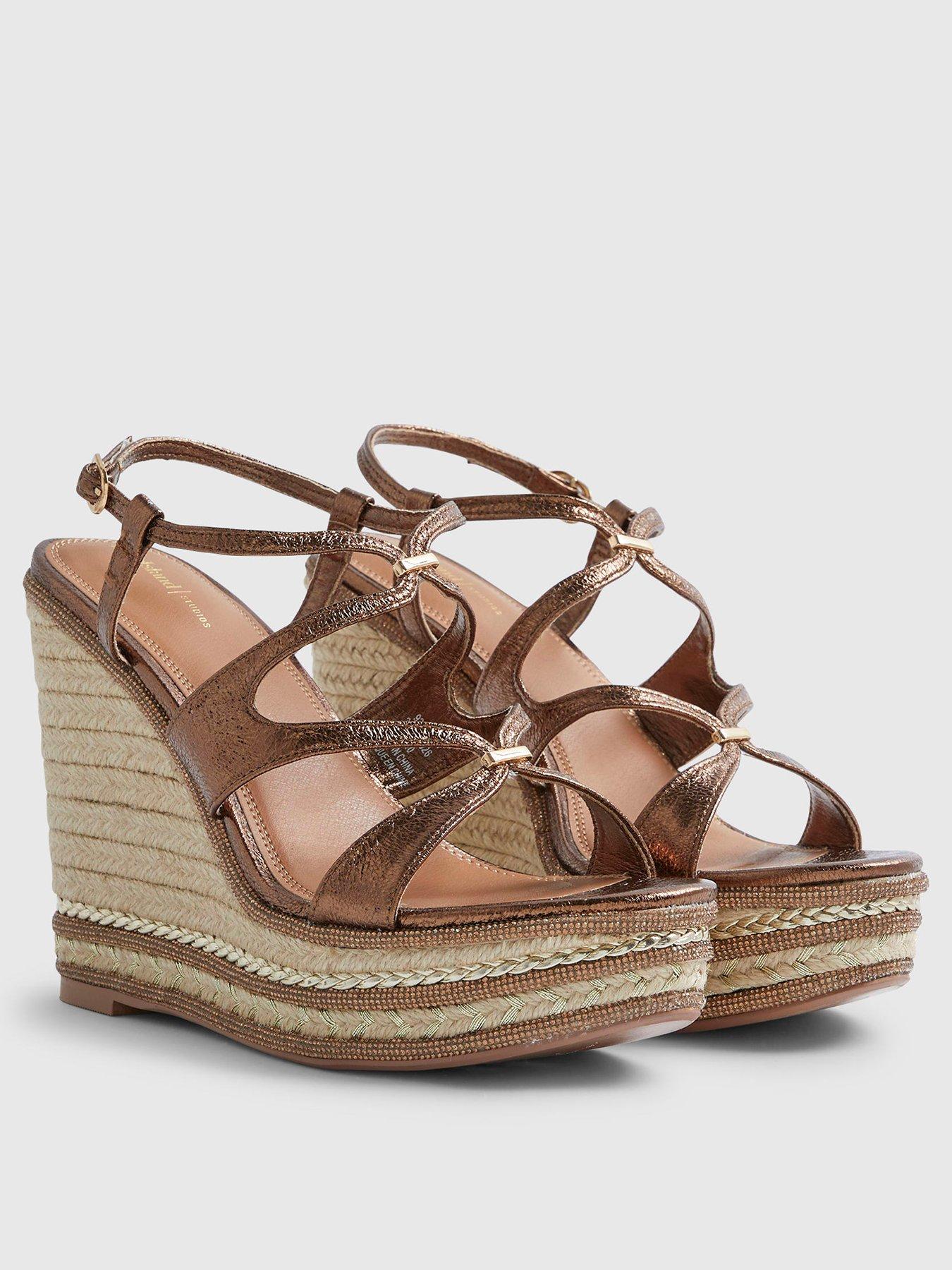 Image 2 of 3 of River Island Caged Wedge Sandals