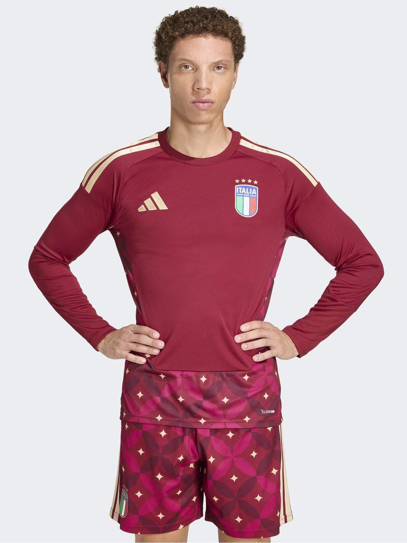 adidas Italy 26 Home Goalkeeper Long Sleeve Jersey