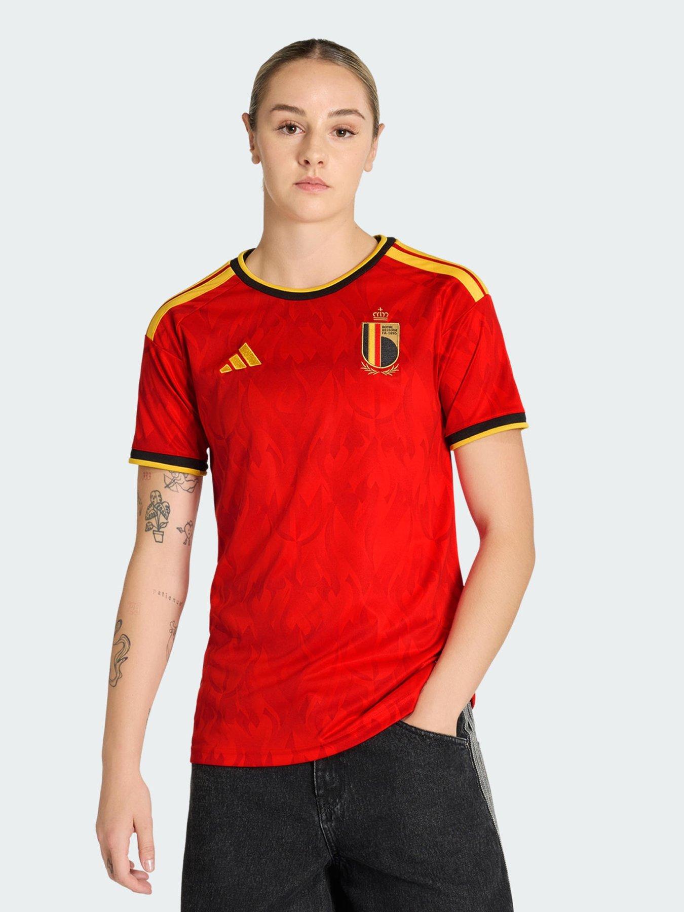 adidas Belgium 26 Home Jersey, Red, Size S, Women