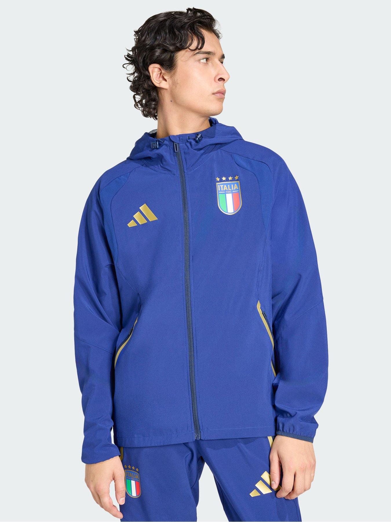 Image 1 of 5 of adidas Italy Tiro Travel Full Zip Windbreaker