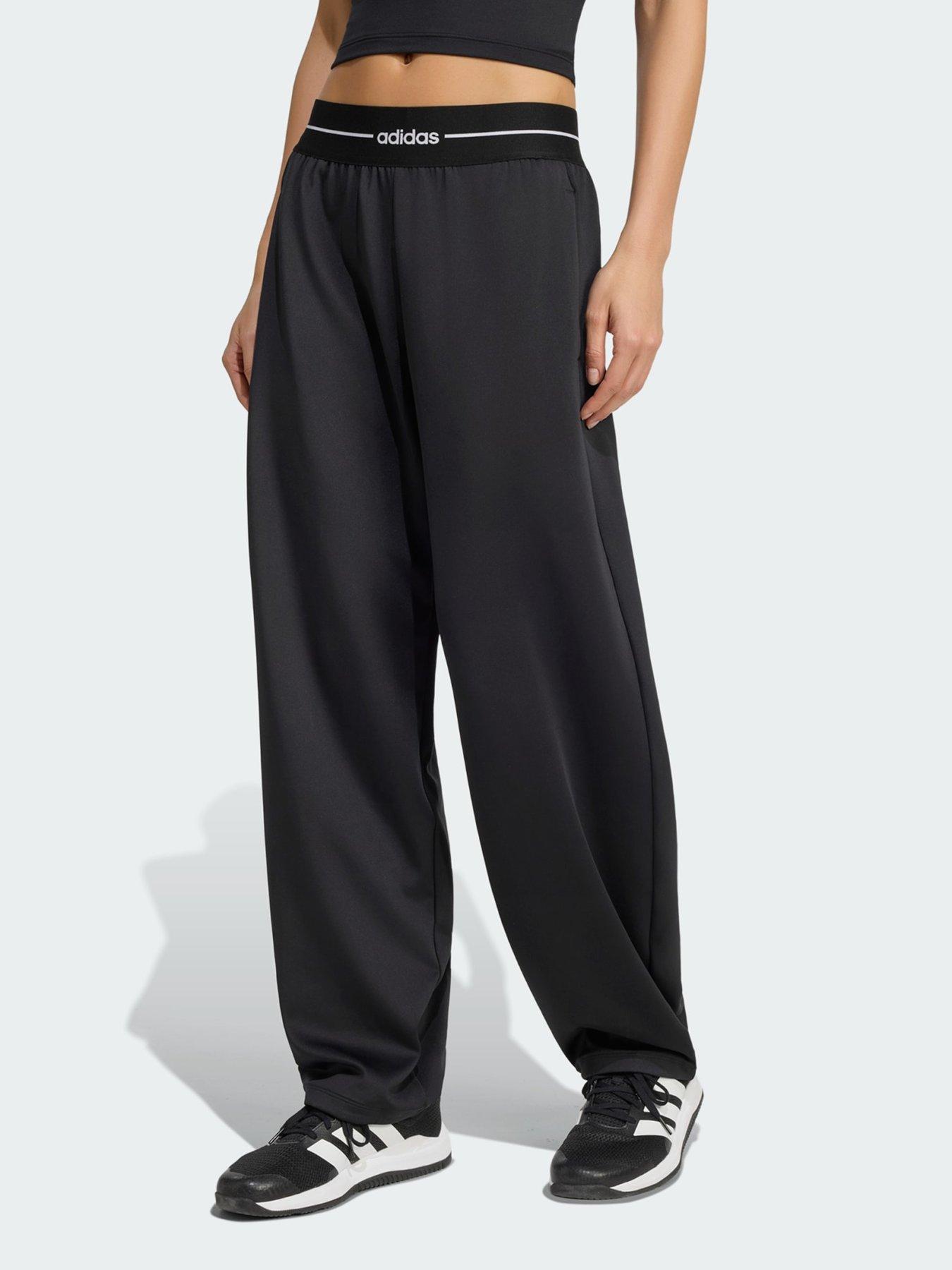 adidas Hyperglam Barrel Pants, Blue, Size 2Xl, Inside Leg Regular, Women