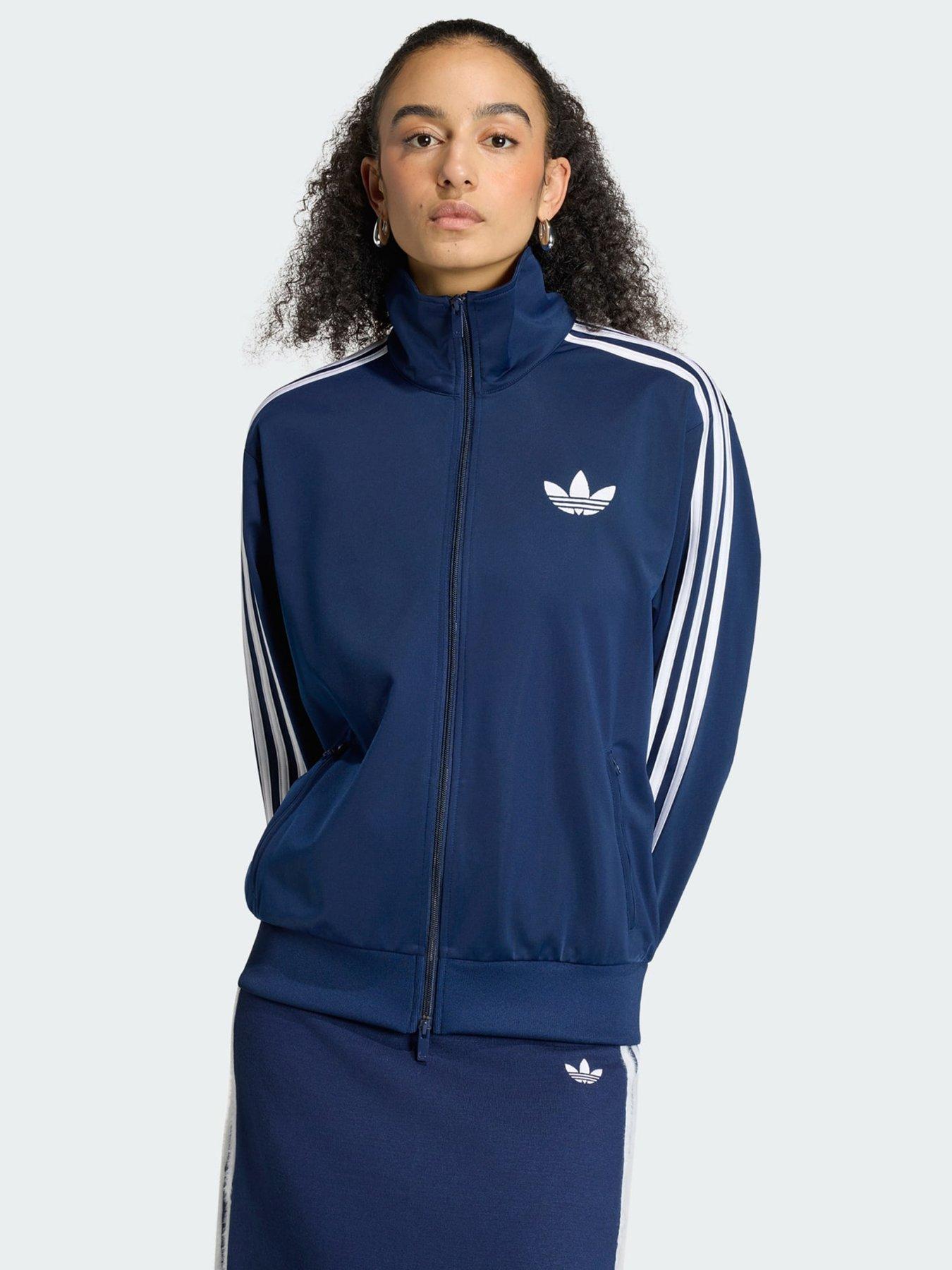 adidas Originals FIREBIRD TRACK TOP LOOSE, Blue, Size M, Women