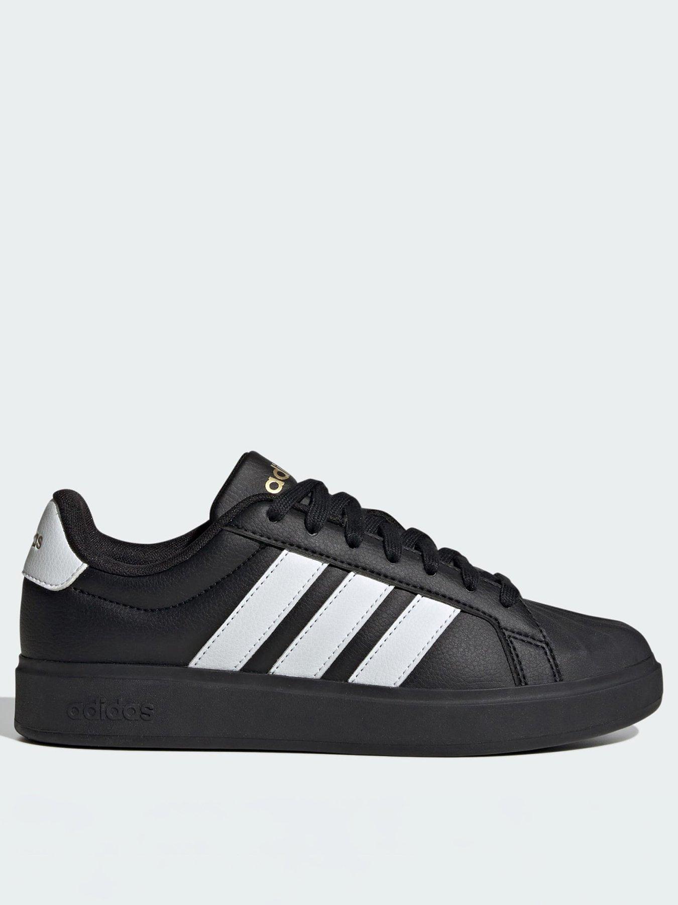 adidas Streettalk, Black/White, Size 3.5, Women