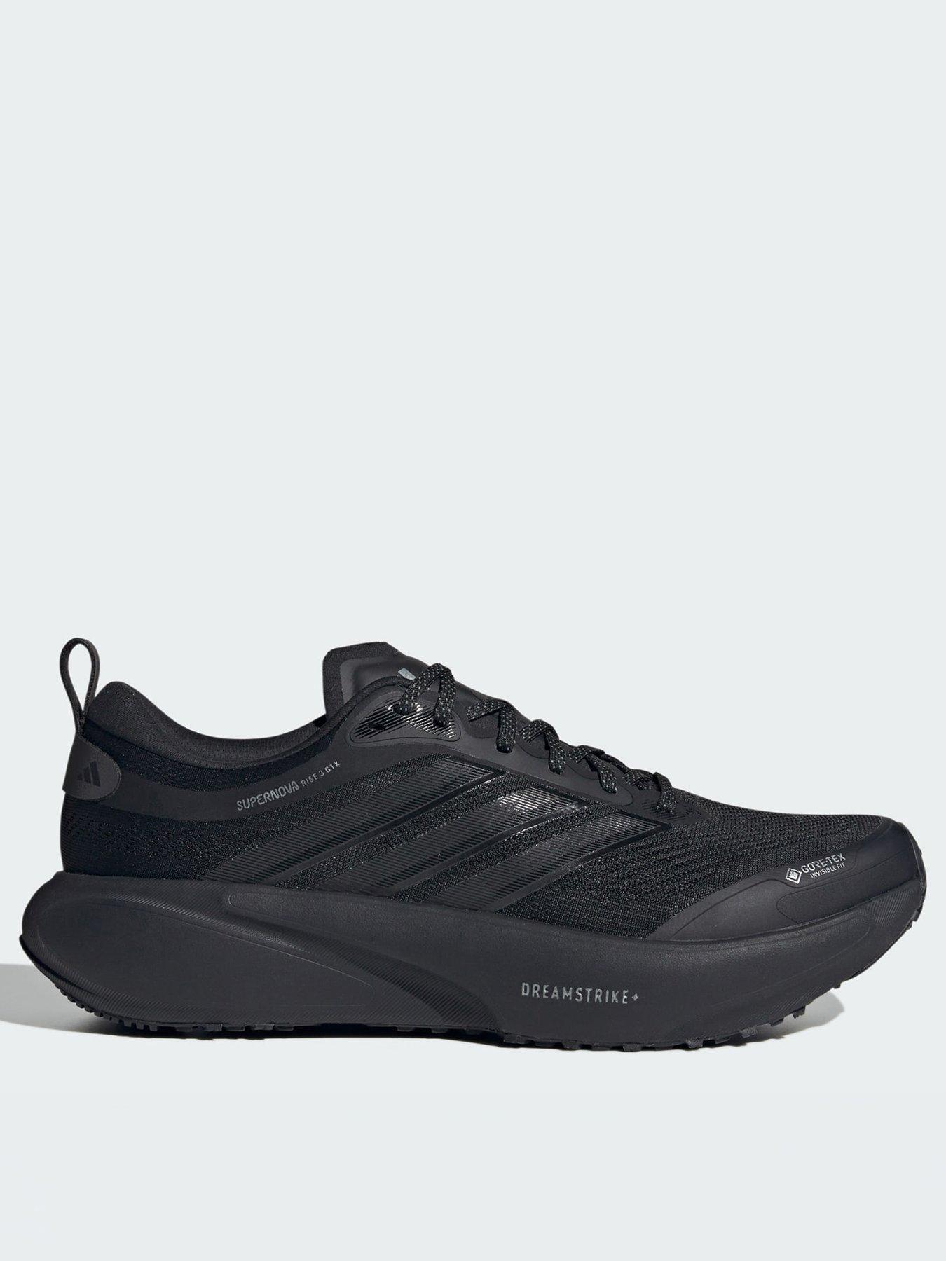 adidas SUPERNOVA RISE 3 GTX RUNNING SHOES, Black, Size 7.5, Men