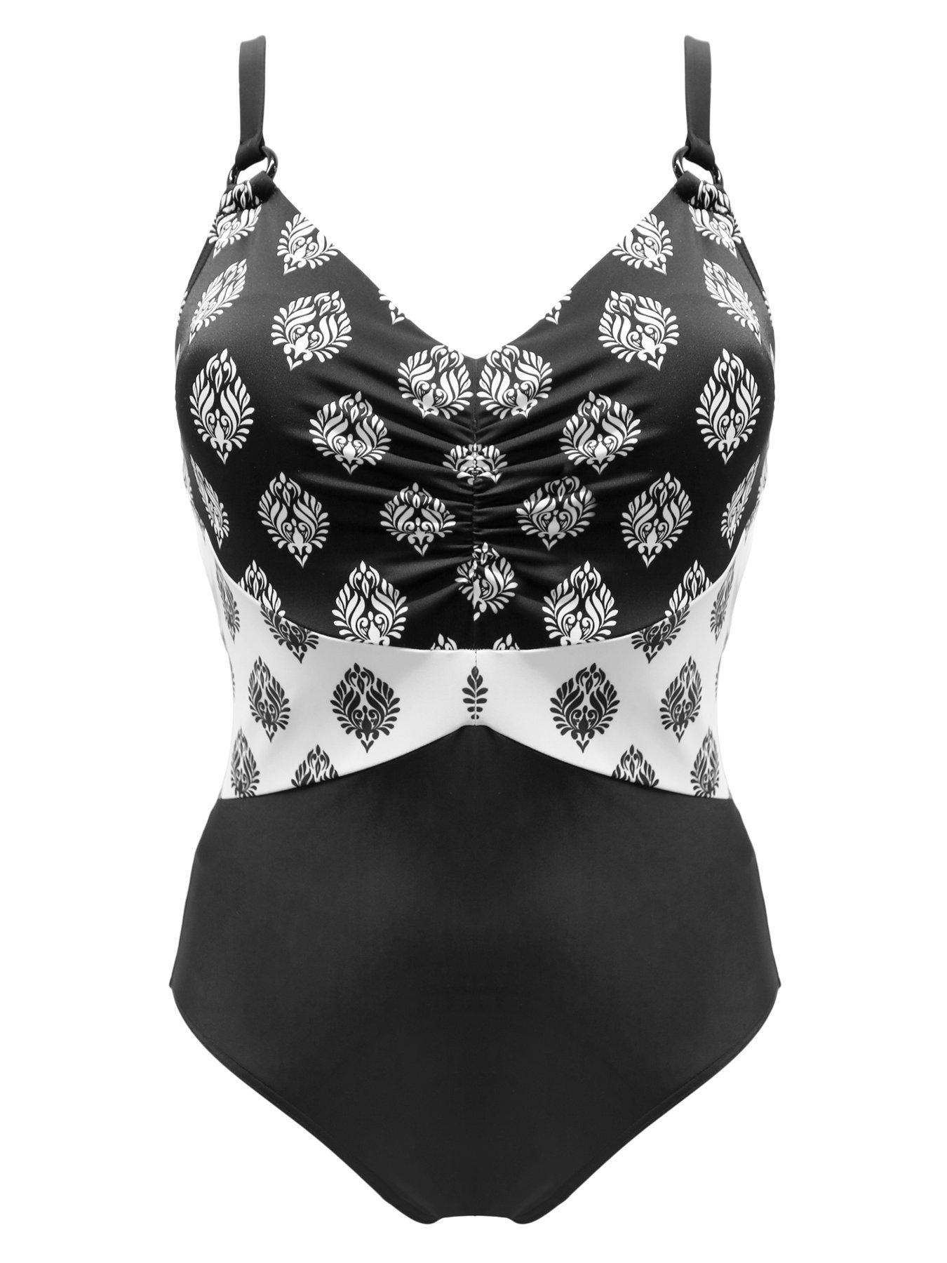 Image 3 of 4 of Pour Moi Brighton V-Neck Tummy Control Swimsuit