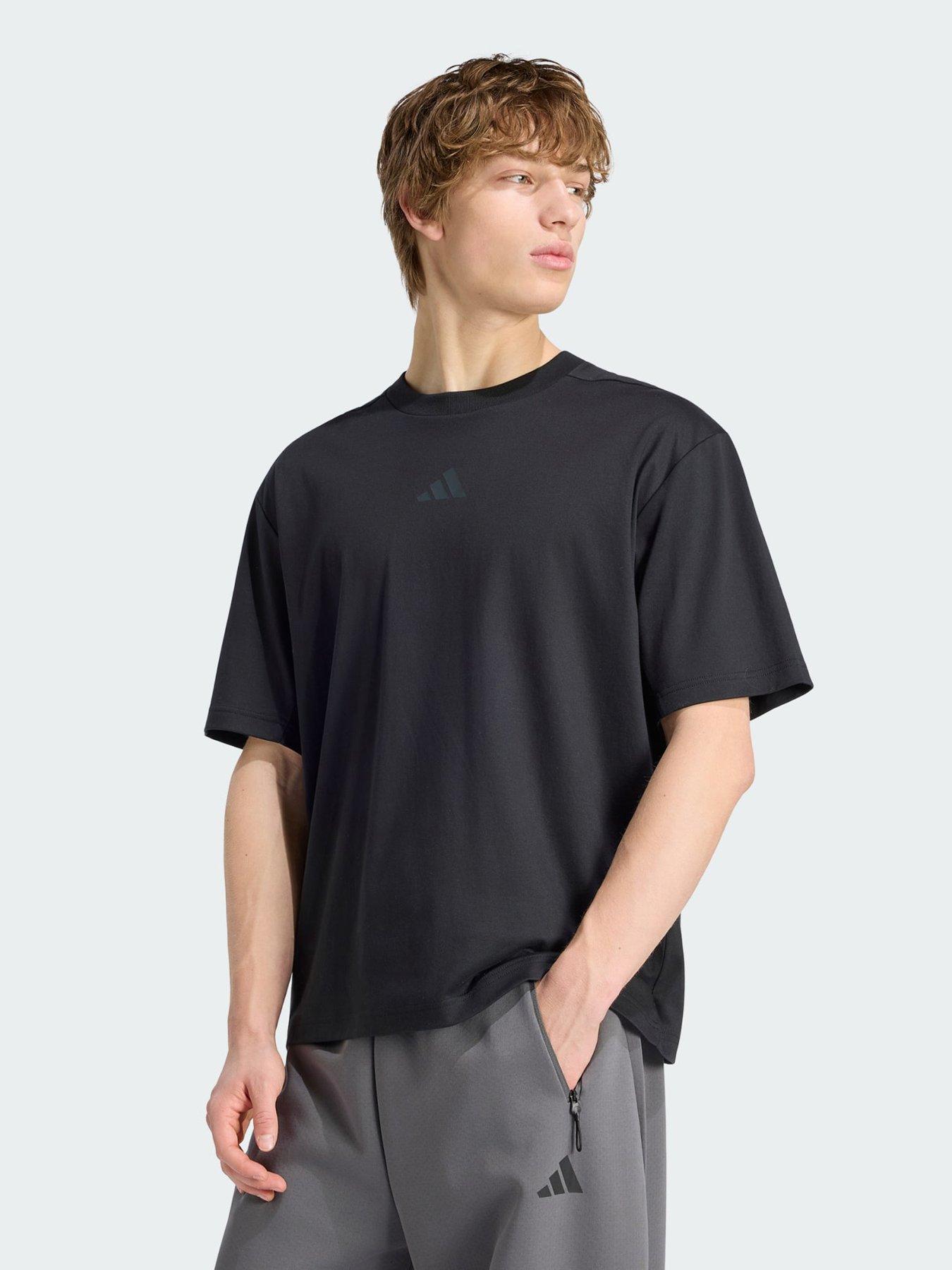 adidas Z.N.E. LOOSE FIT T-SHIRT, Black, Size S, Men