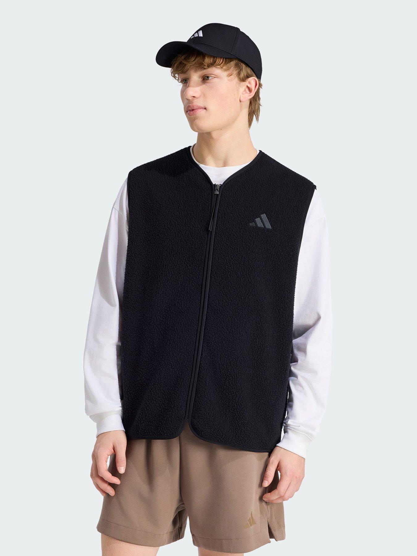 adidas City Tech 3 Stripes High Pile Fleece Vest