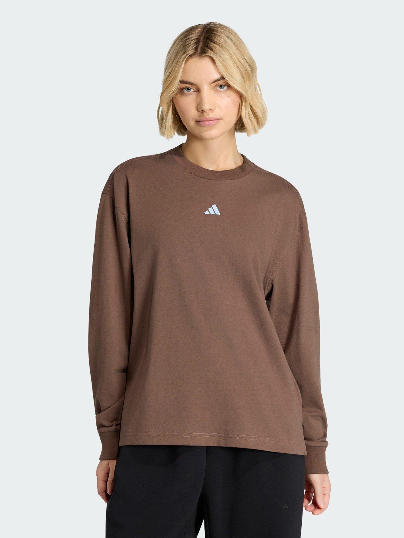 adidas 3 Stripes Studio Boyfriend Longsleeve Tee