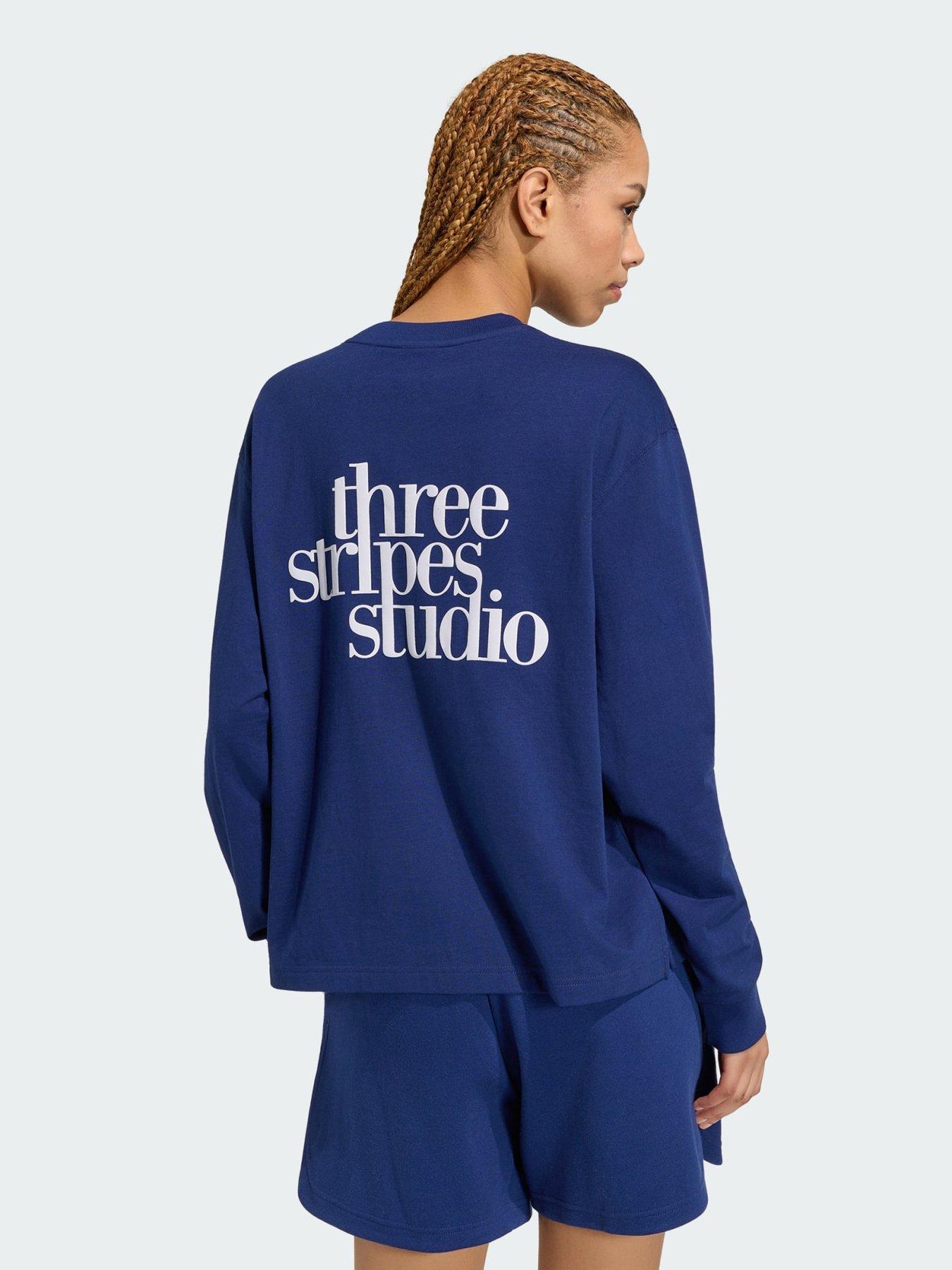 Image 2 of 5 of adidas 3 STRIPES STUDIO BOYFRIEND LONGSLEEVE TEE