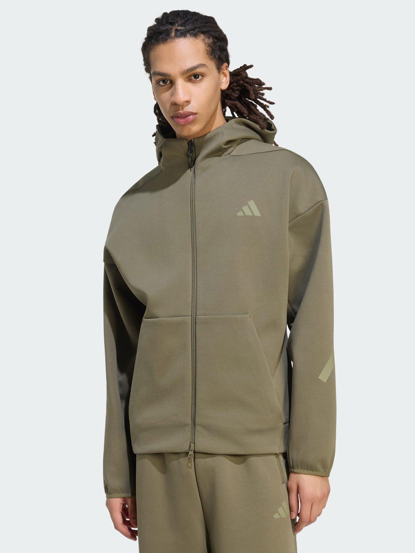 adidas Z.N.E. FULL ZIP Track Top, Green, Size 2Xl, Men