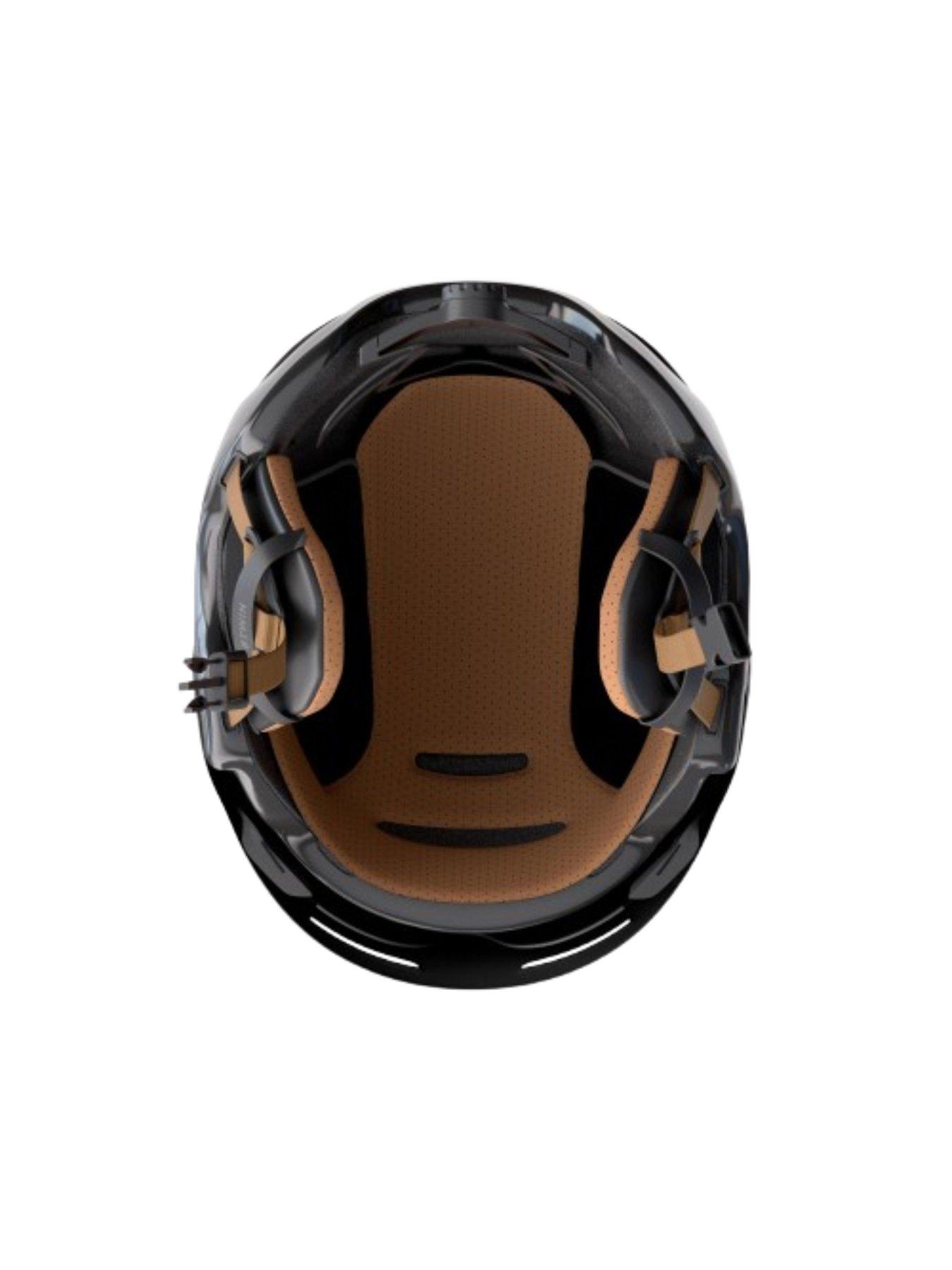 Image 4 of 6 of Decathlon City Cycling Helmet with Visor and Rear Light 900 - Black