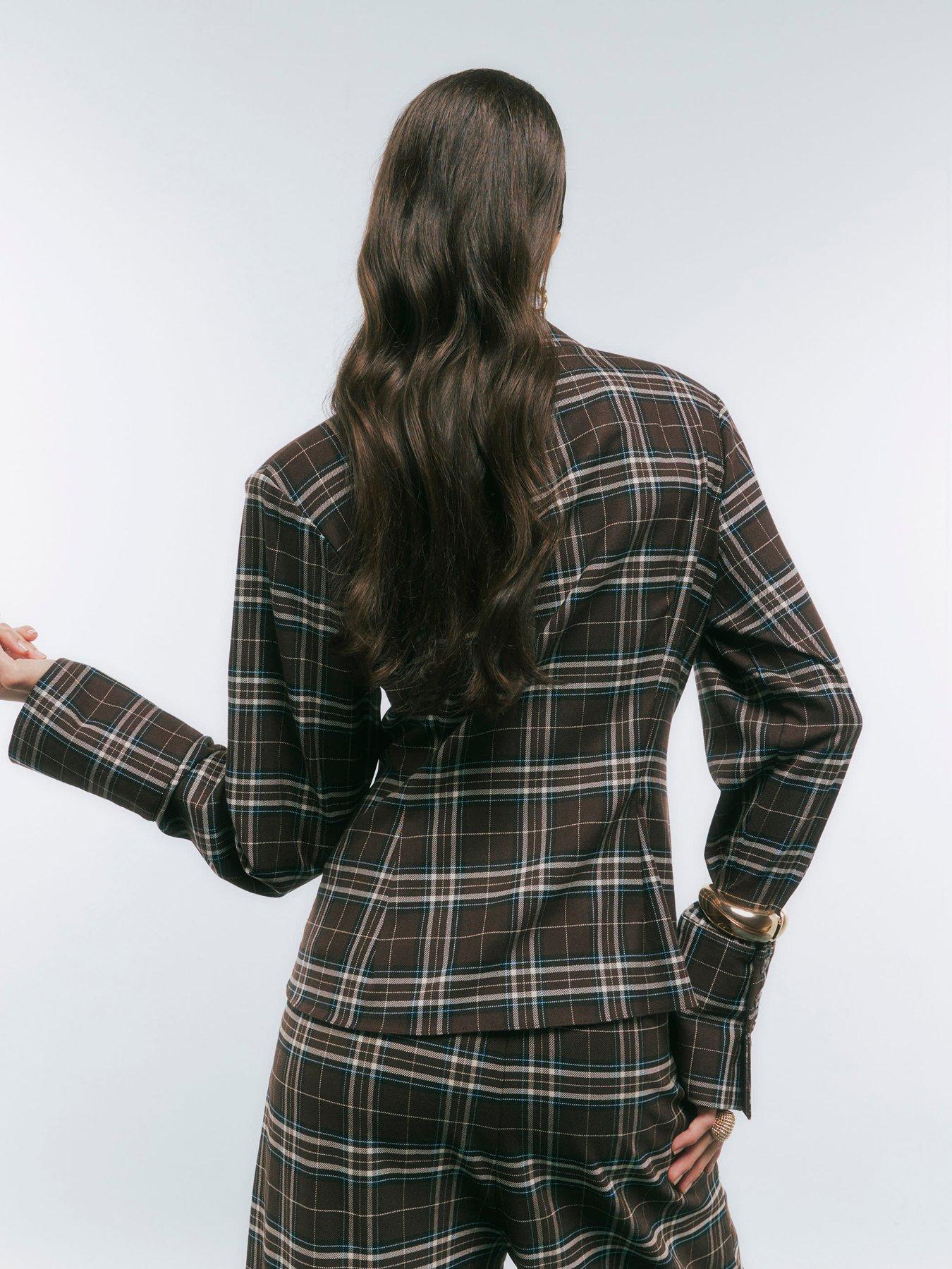 Image 2 of 4 of River Island Check Fitted Tailored Shirt