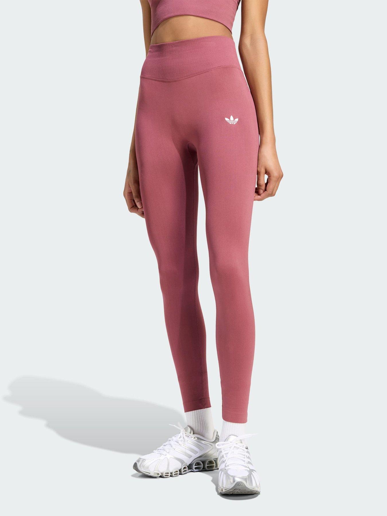adidas Originals Essentials Seamless Tights, Brown, Size M, Inside Leg Regular, Women