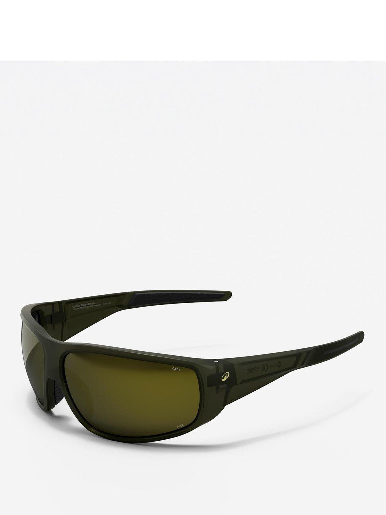 Decathlon Category 4 Polarised Sports Sunglasses, Explore 500 BLD - Green