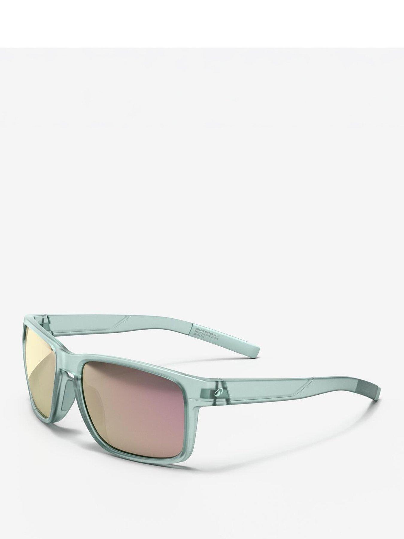 Decathlon Explore 500 SQR Polarised Category 3 Sports Sunglasses - Green