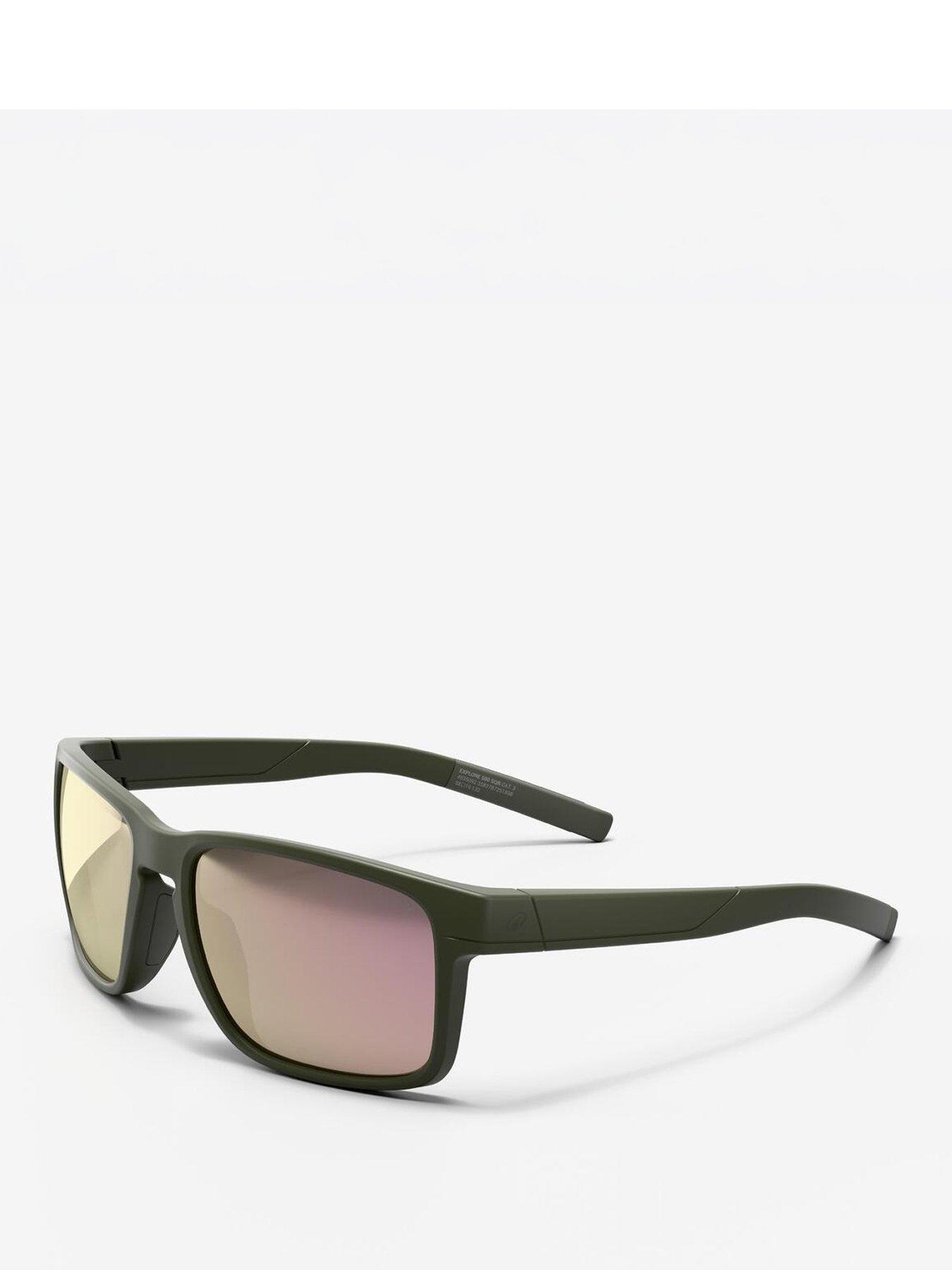 Decathlon Explore 500 SQR Polarised Category 3 Sports Sunglasses - Khaki