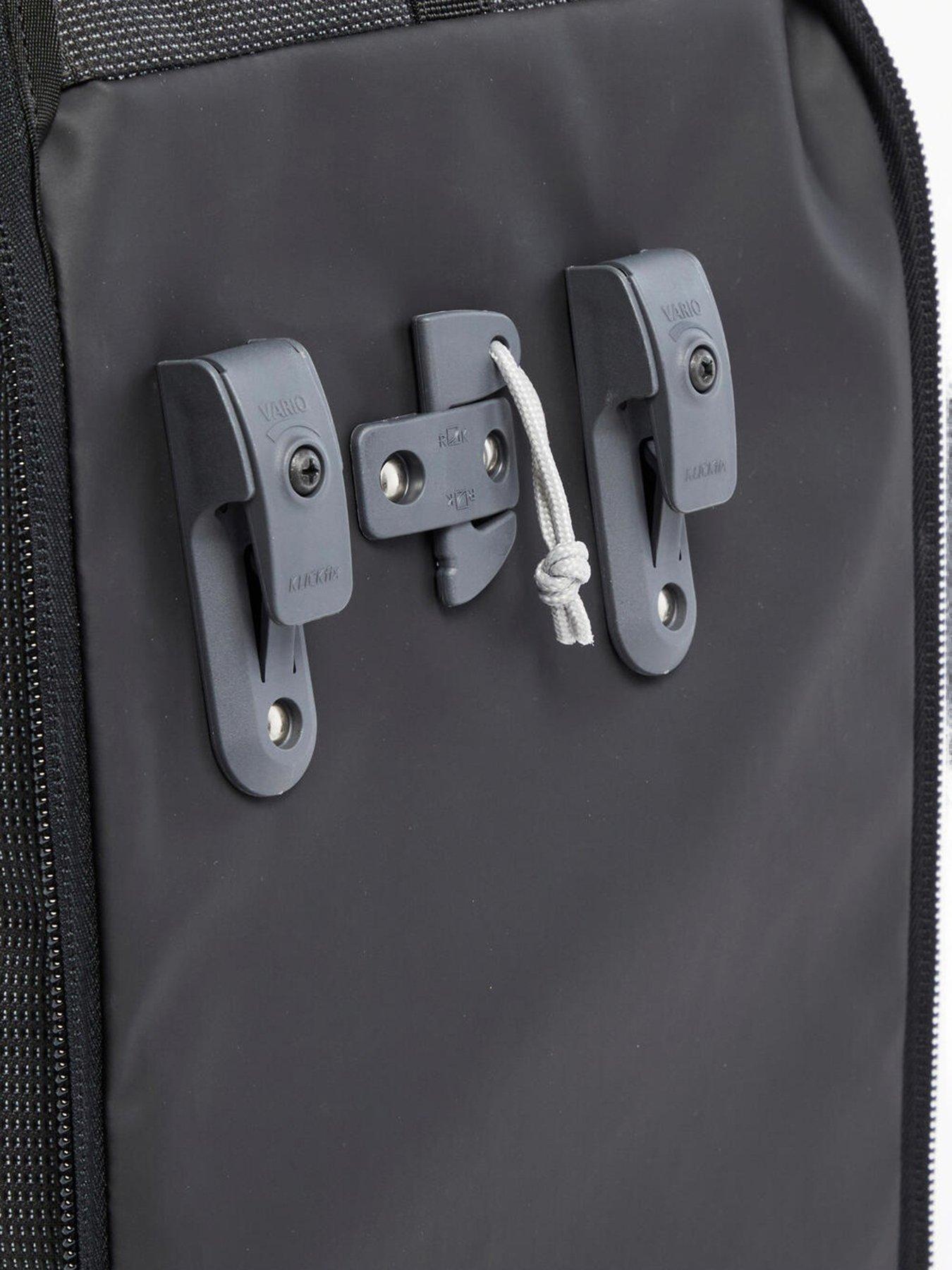 Decathlon Cycling Double Pannier Rack Reflective Backpack 27L - Black ...
