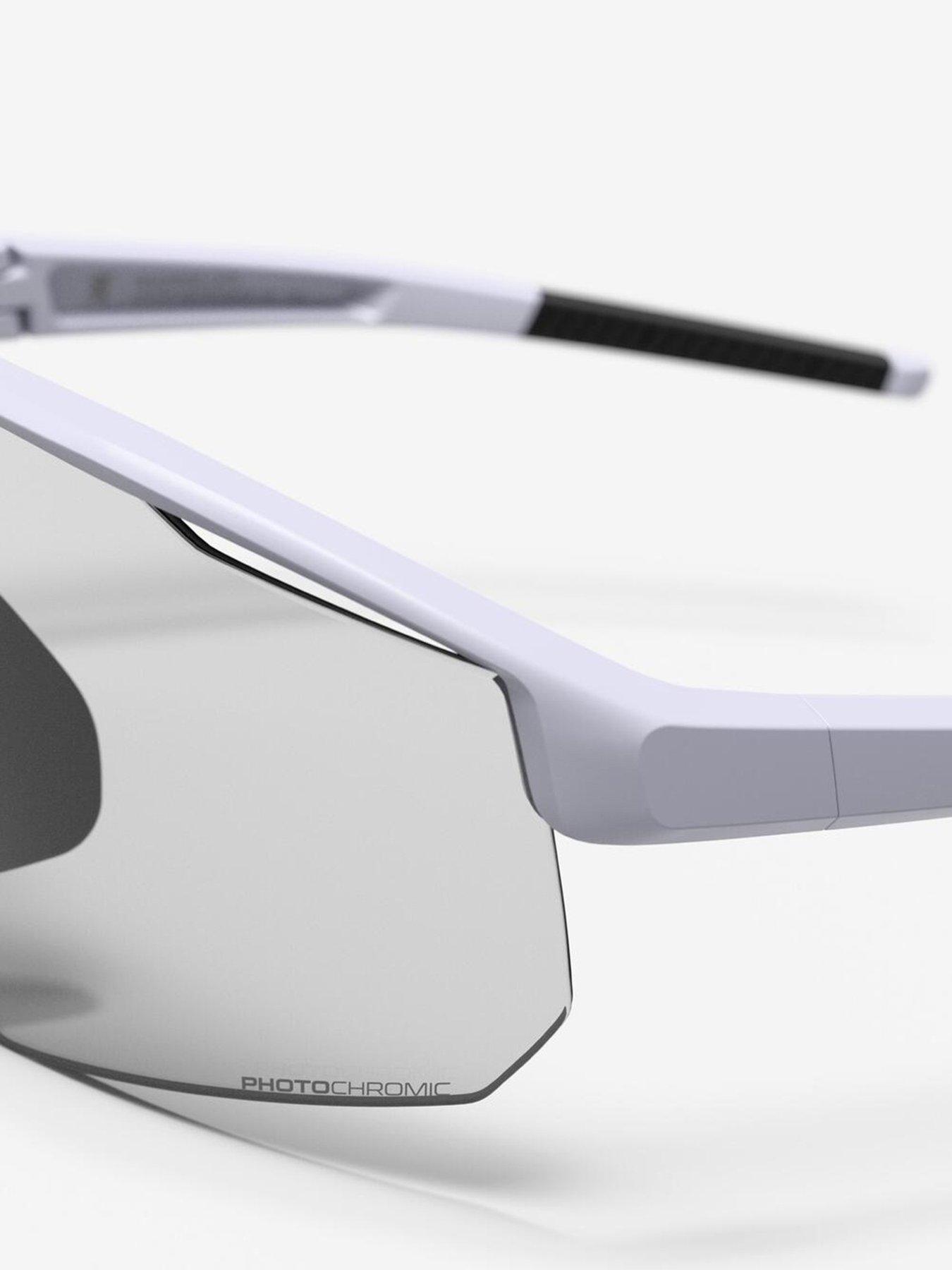 Image 5 of 6 of Decathlon Photochromic cycling glasses, Category 3, Perf 500 Light - White