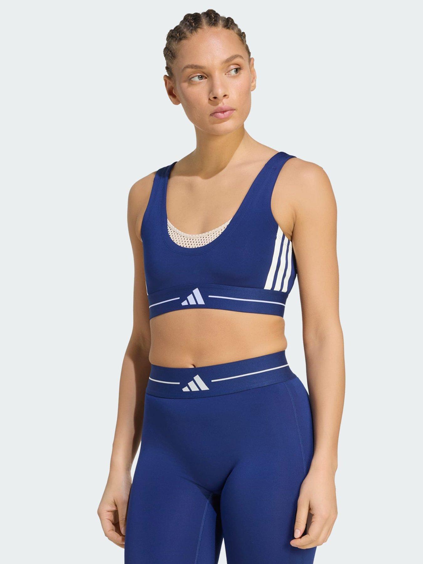 adidas Hyperglam 3-Stripes Color Block Light Support Bra