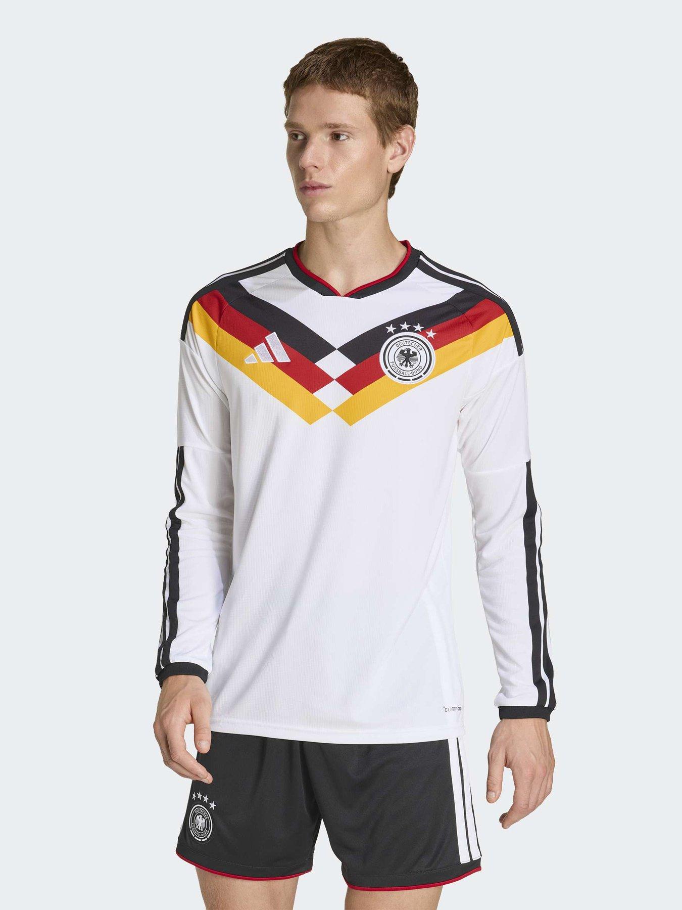 adidas Germany 26 Home Long Sleeve Jersey, White, Size Xs, Men