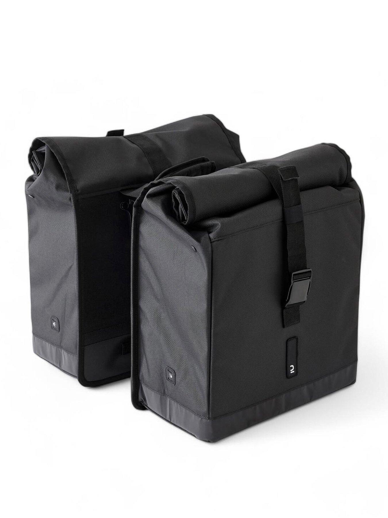 Decathlon V3 20 L Bike Double Pannier Bag 500 - Black
