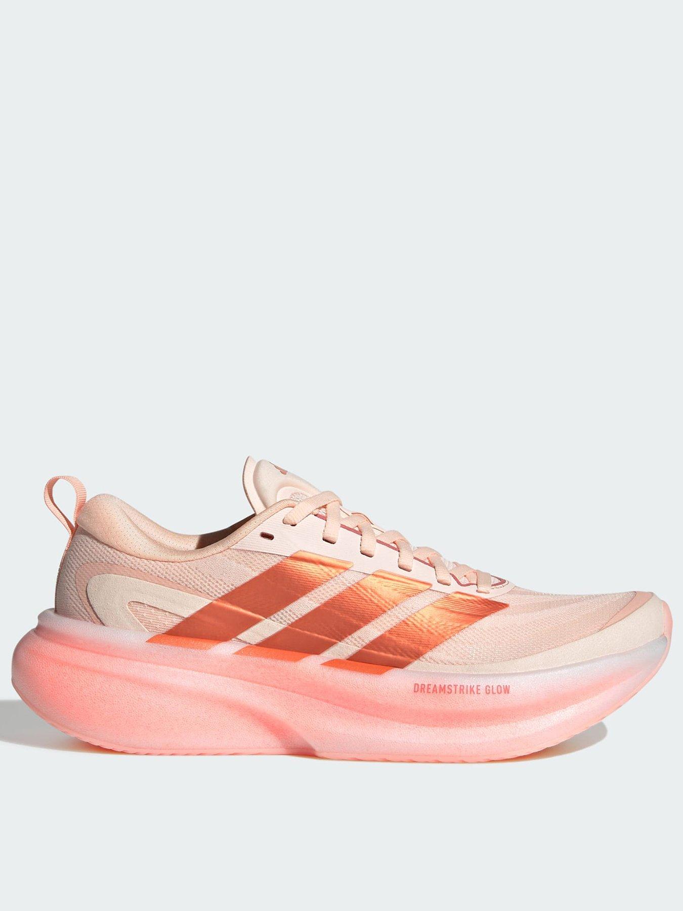adidas SUPERNOVA GLIDE RUNNING SHOES, Grey, Size 7.5, Women