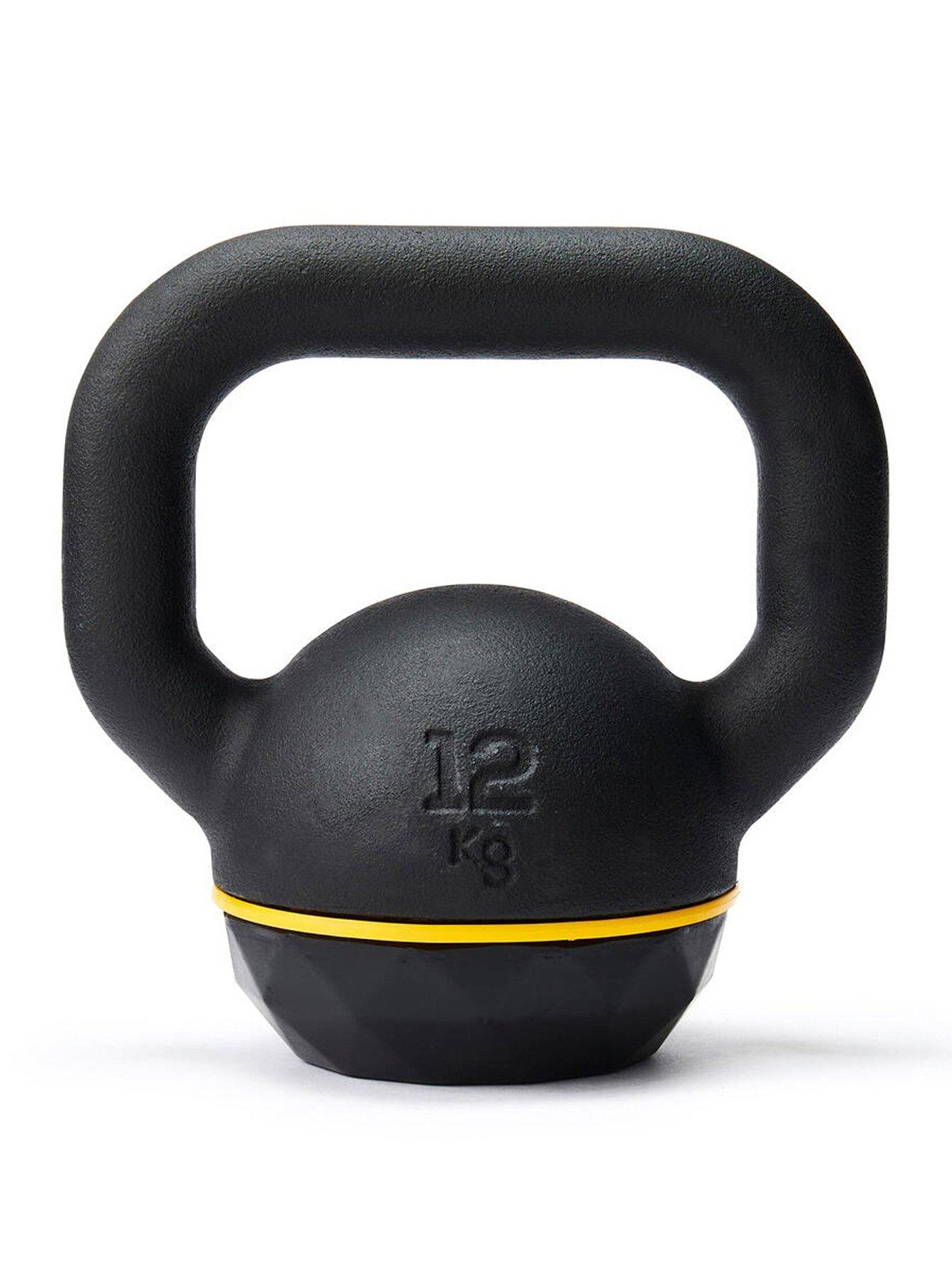 Decathlon Cast Iron Kettlebell with Rubber Base - 12 kgs