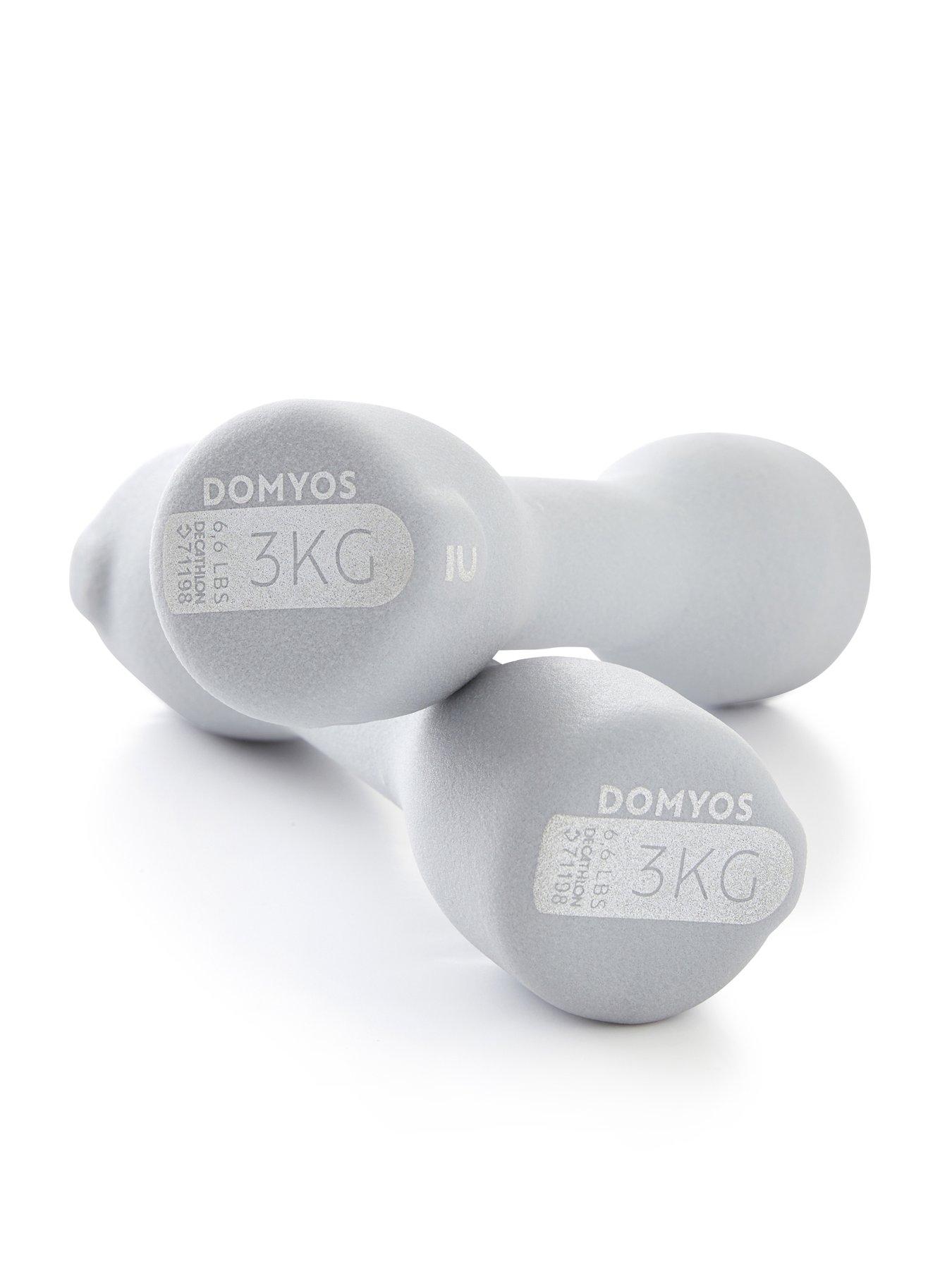 Image 2 of 4 of Decathlon Fitness Dumbbells Easy Set of 2 x 3 kg - Grey