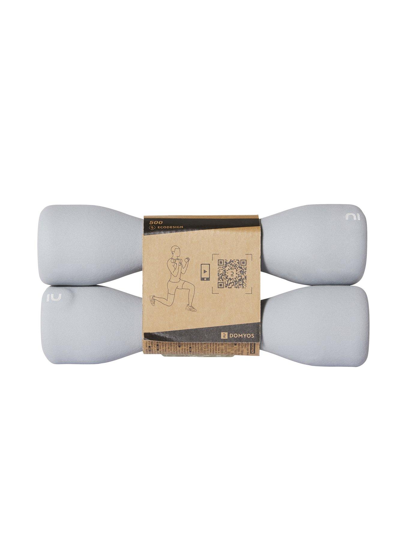 Image 4 of 4 of Decathlon Fitness Dumbbells Easy Set of 2 x 3 kg - Grey