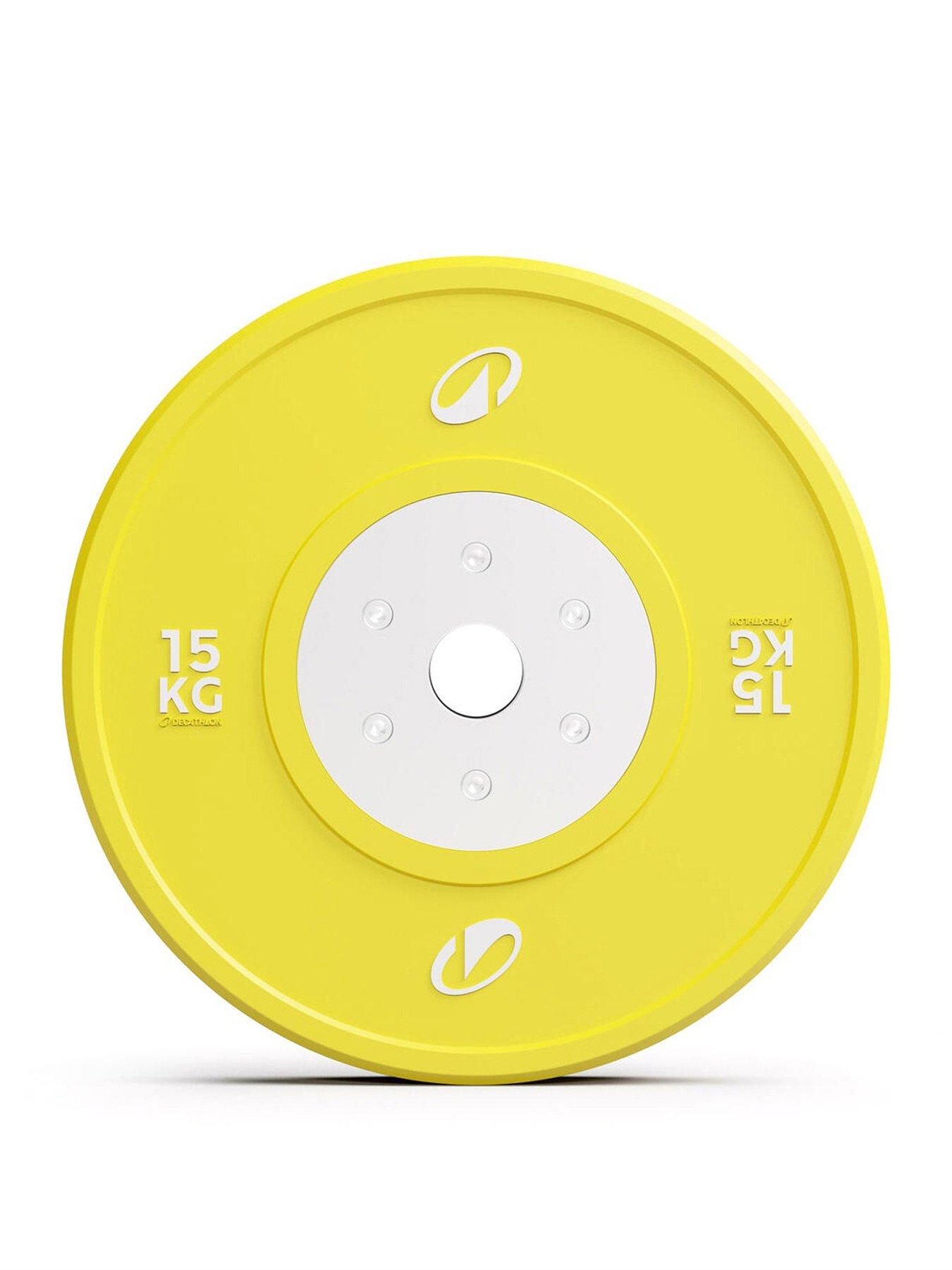 Image 1 of 4 of Decathlon 15kg Calibrated Weight-Lifting Plate