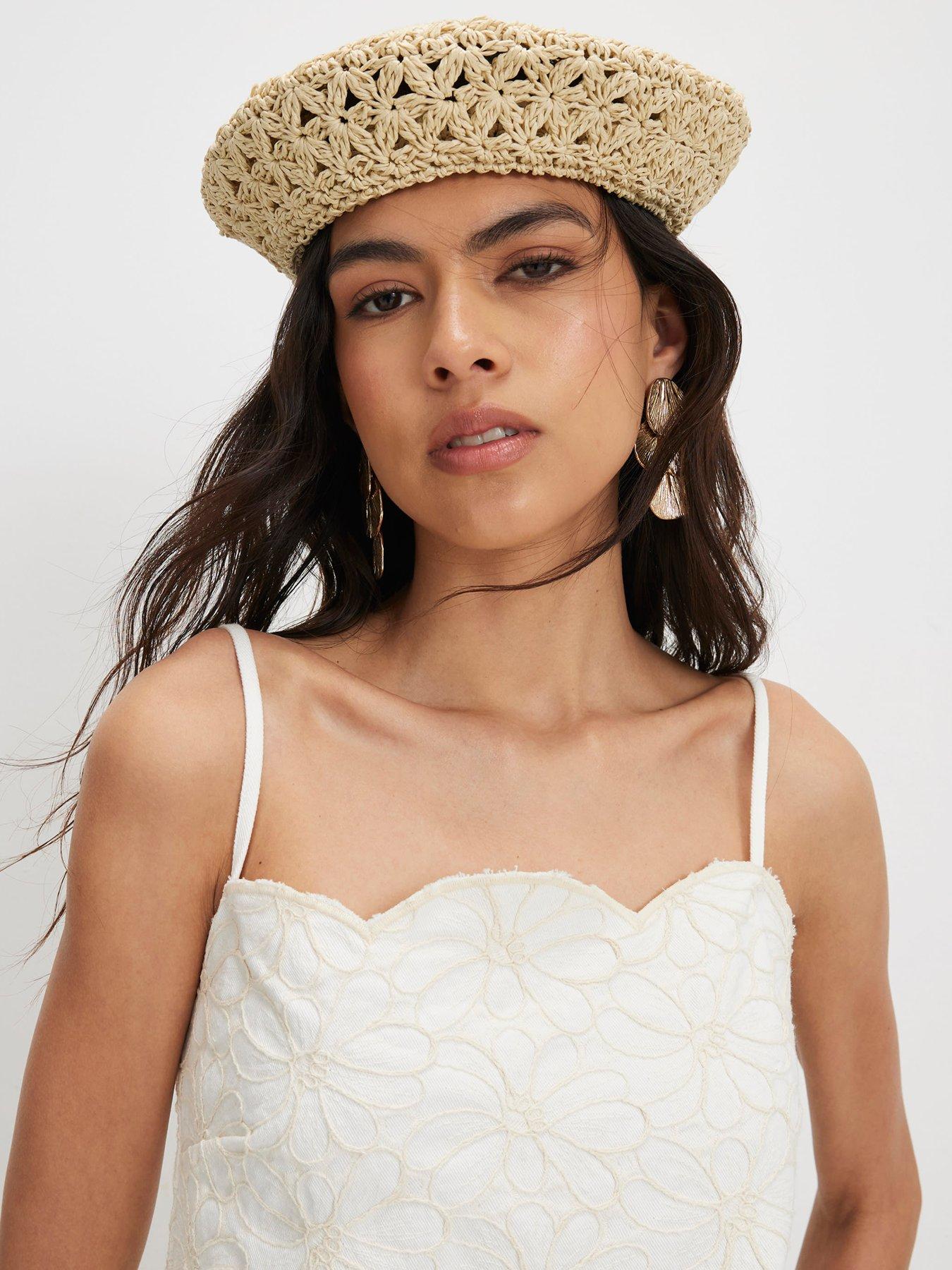 river island white denim dress River Island Embroidered Denim Mini Dress - White