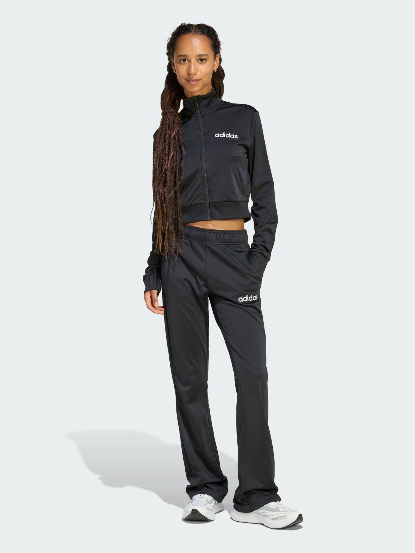 adidas Glam Tracksuit, Black, Size S, Women