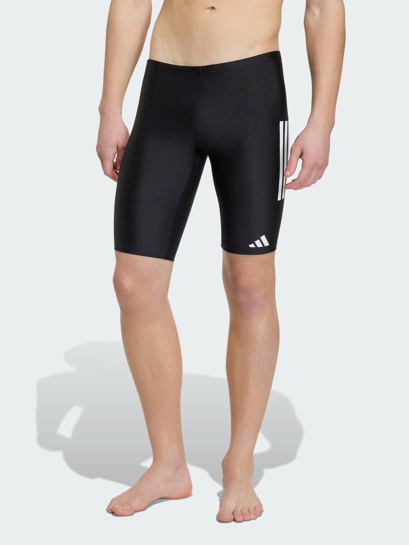 adidas 3-Stripes & Swim Jammers, Black/White, Size Xs, Men
