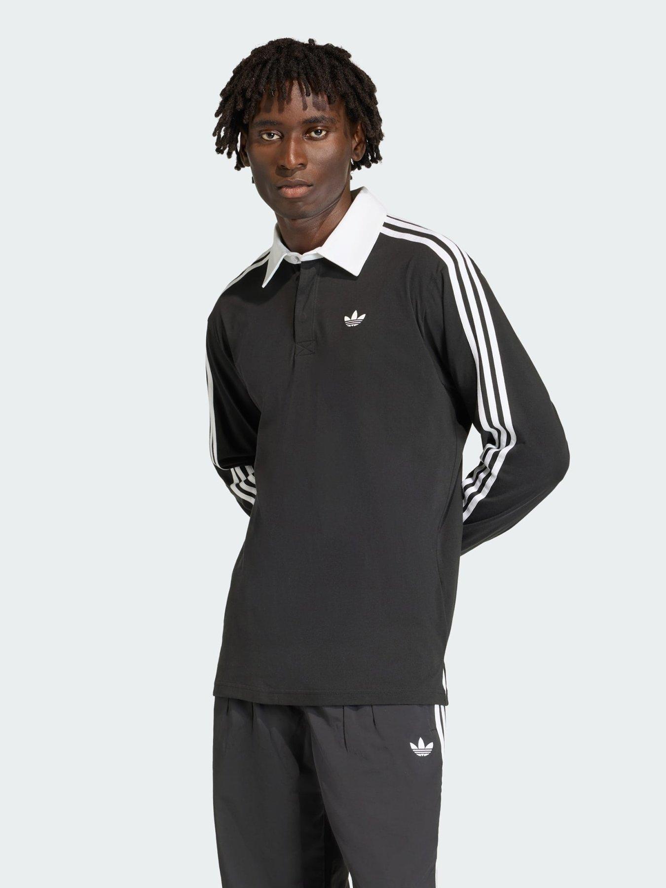 adidas Originals 3-Stripes Rugby Longsleeve Polo