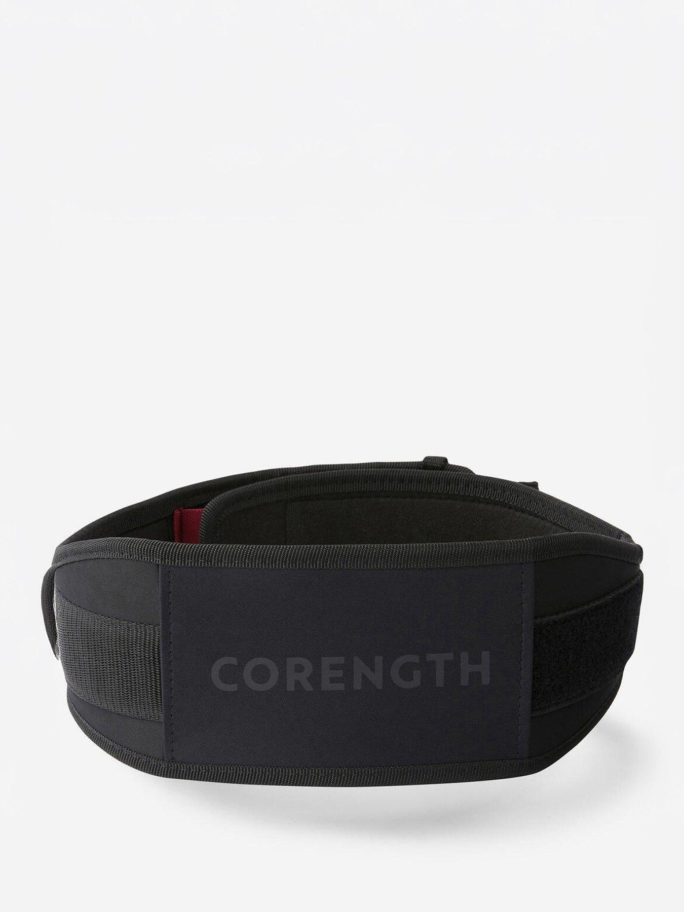 Decathlon Weight Training Belt with Dual Nylon Closure - Black