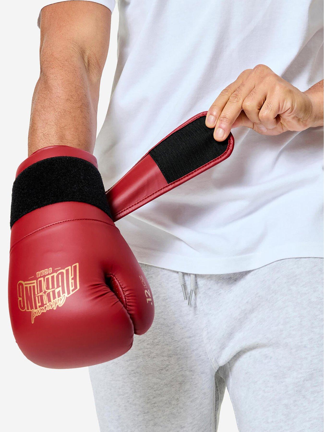 Image 2 of 7 of Decathlon Boxing Training Gloves with Ergonomic Foam - Red