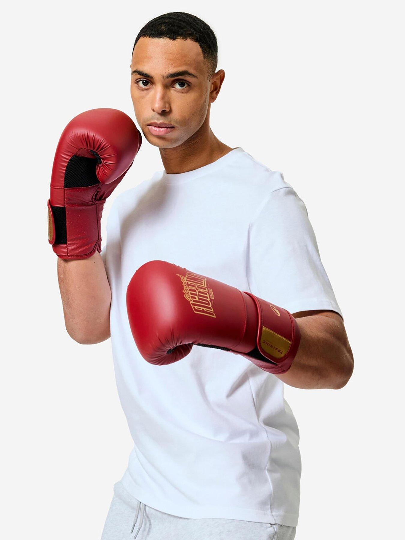 Image 3 of 7 of Decathlon Boxing Training Gloves with Ergonomic Foam - Red