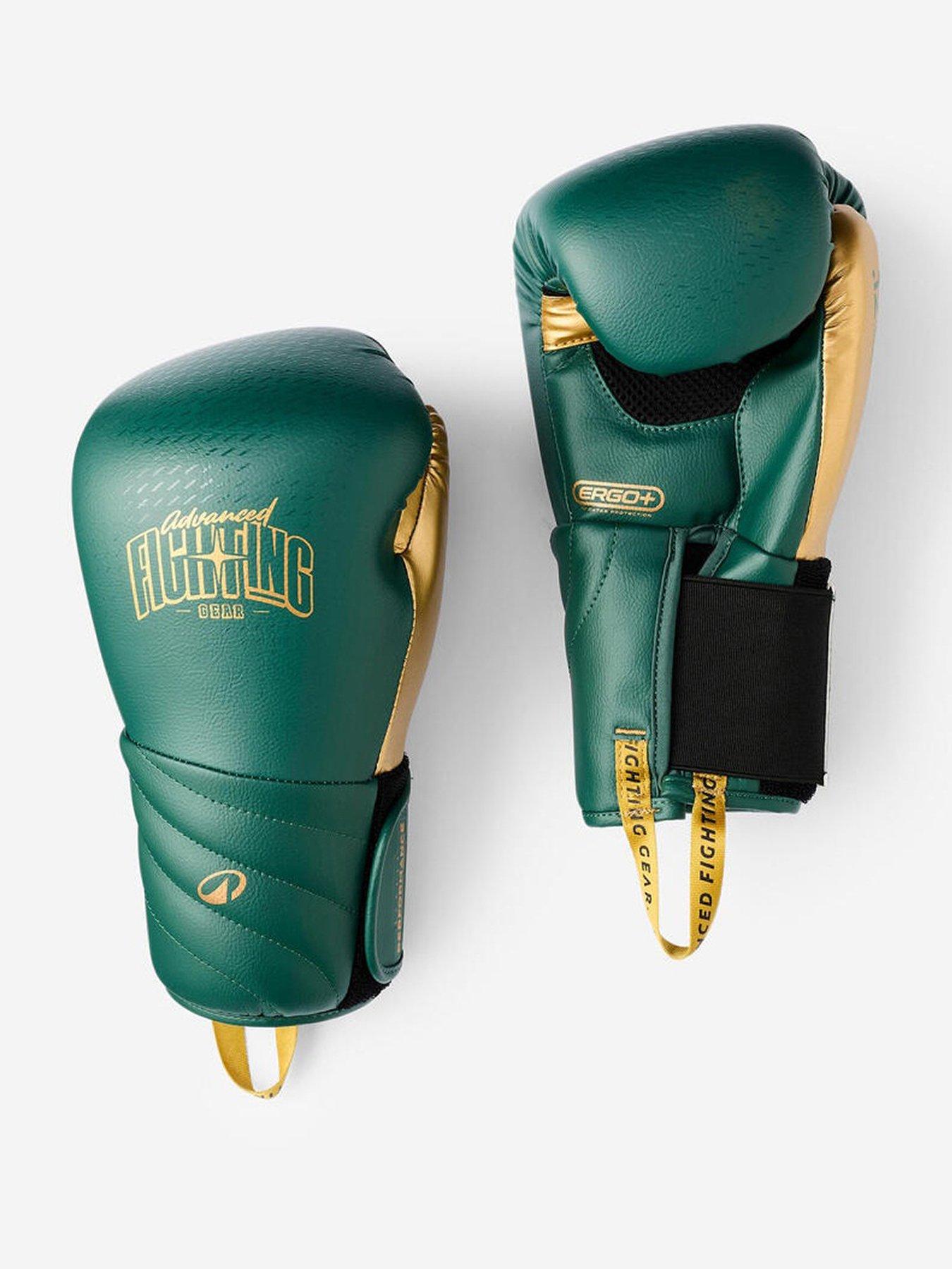 Decathlon One-Piece Foam Boxing Gloves for Experienced Boxers - Green