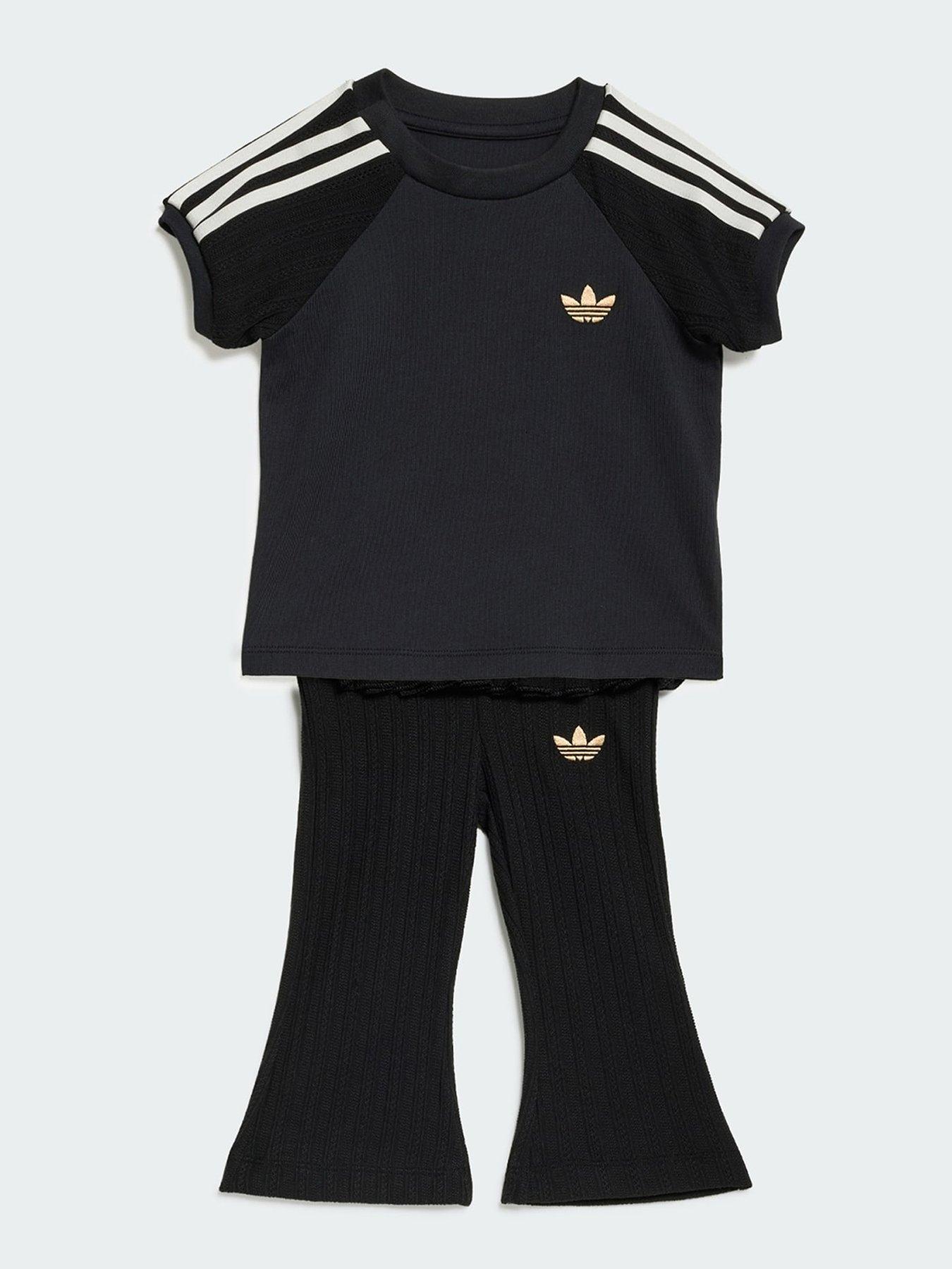 Image 1 of 5 of adidas Originals Slim Knitted Tee Leggings Set