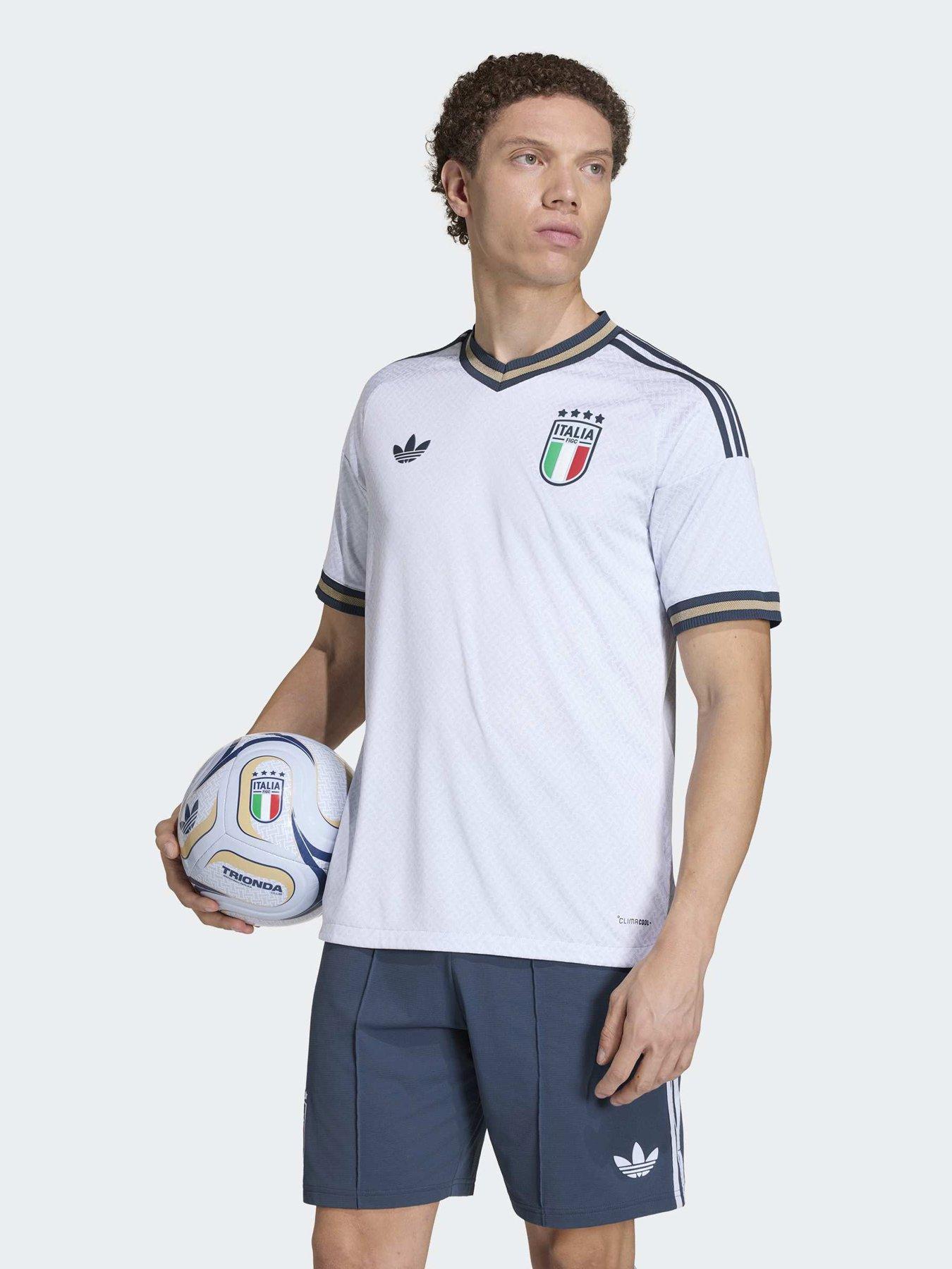 adidas Italy 26 Away Authentic Jersey, Light Blue, Size 3Xl, Men