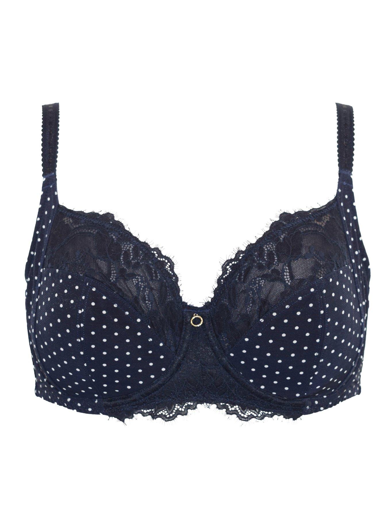 Image 3 of 4 of Pour Moi Bliss Printed Mesh Non-Padded Side Support Bra D-J