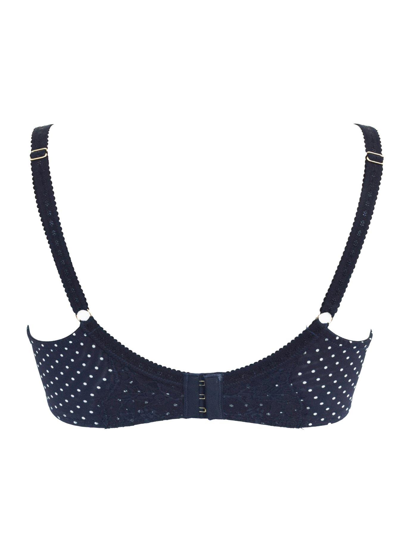Image 4 of 4 of Pour Moi Bliss Printed Mesh Non-Padded Side Support Bra D-J