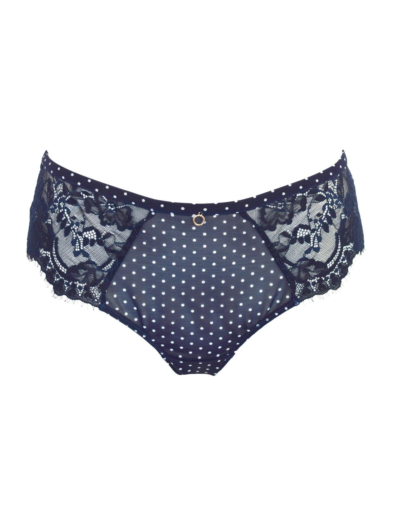 Image 3 of 4 of Pour Moi Bliss Printed Mesh Brazilian Brief