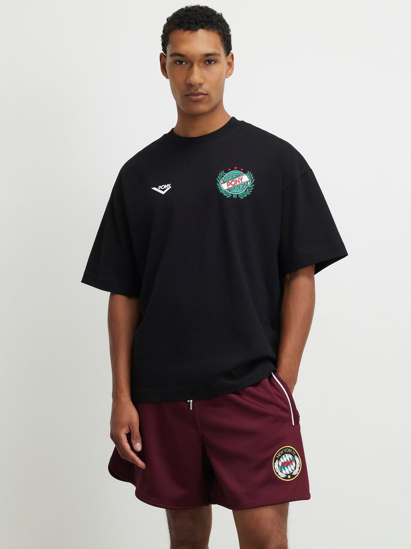Image 1 of 4 of River Island Oversized Circle Crest T-shirt