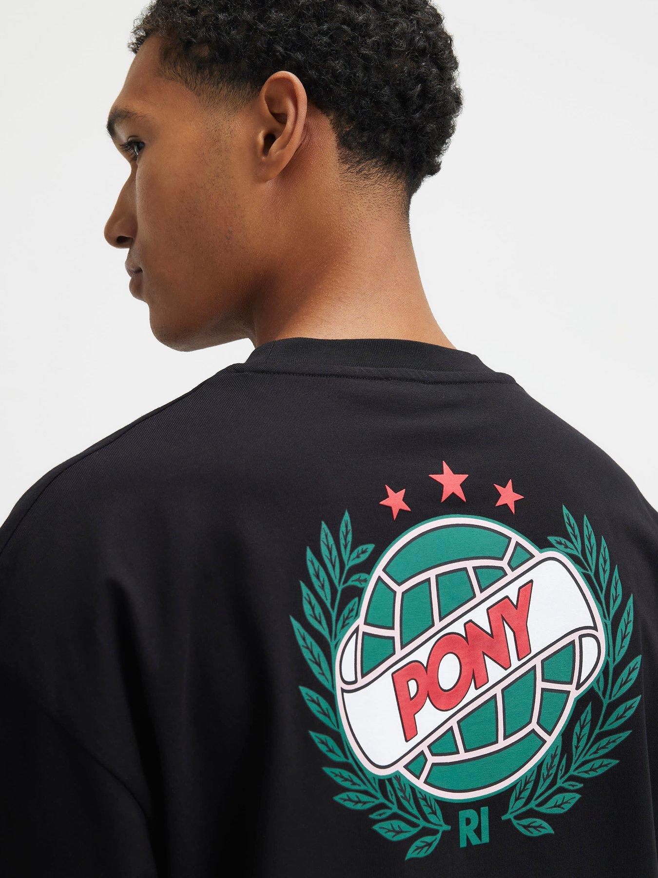 Image 2 of 4 of River Island Oversized Circle Crest T-shirt